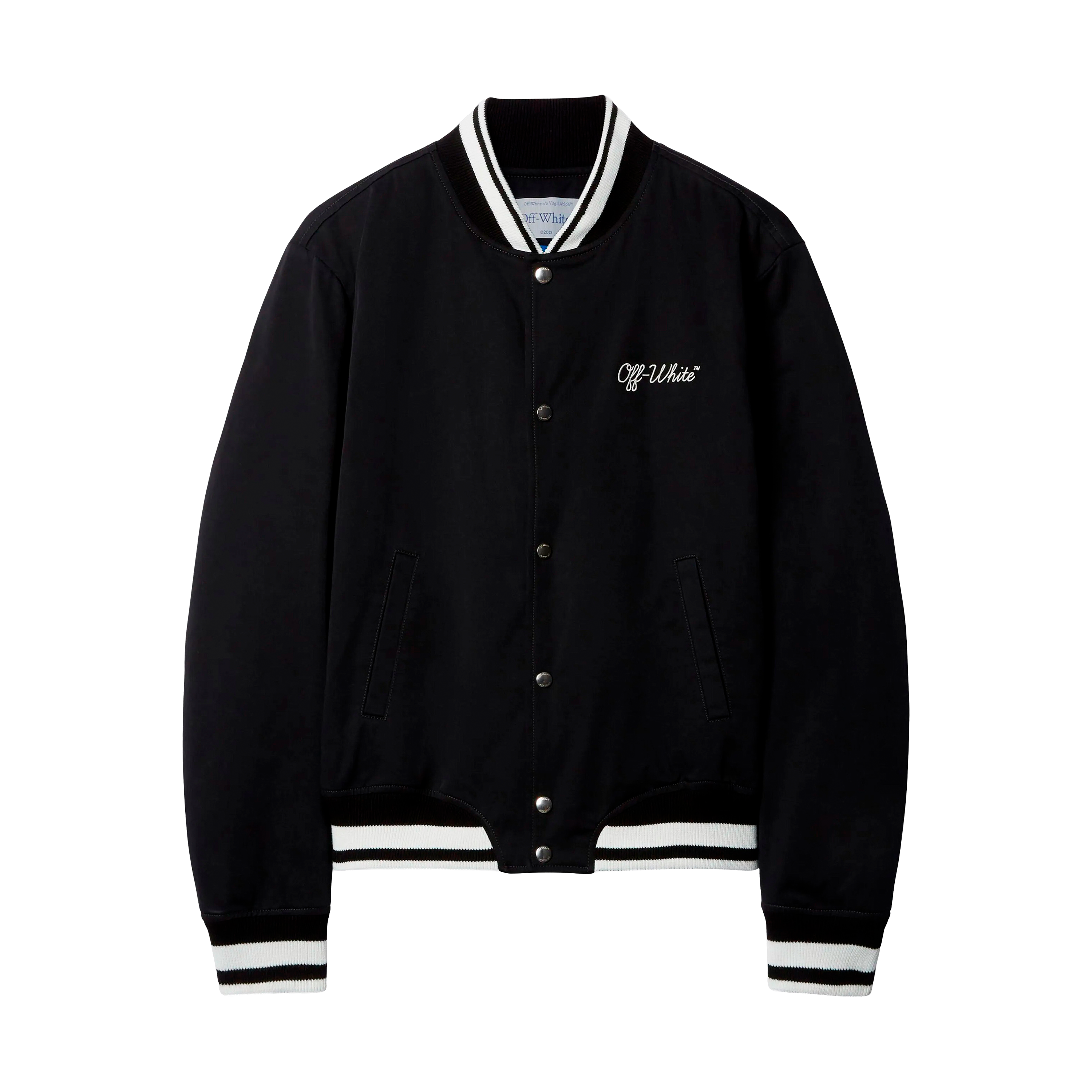 Chaqueta Negra Off-White Script Cotgab