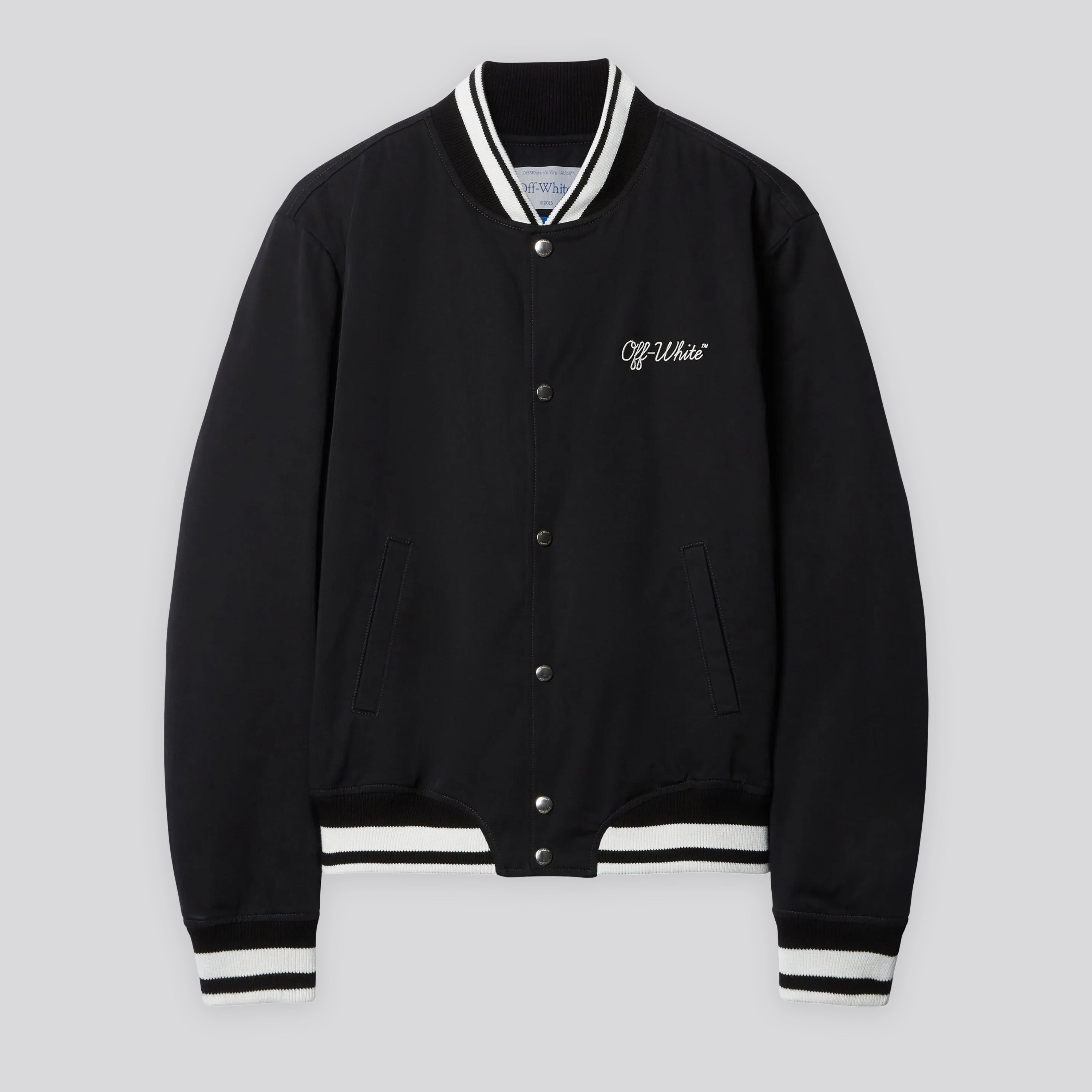 Chaqueta Negra Off-White Script Cotgab