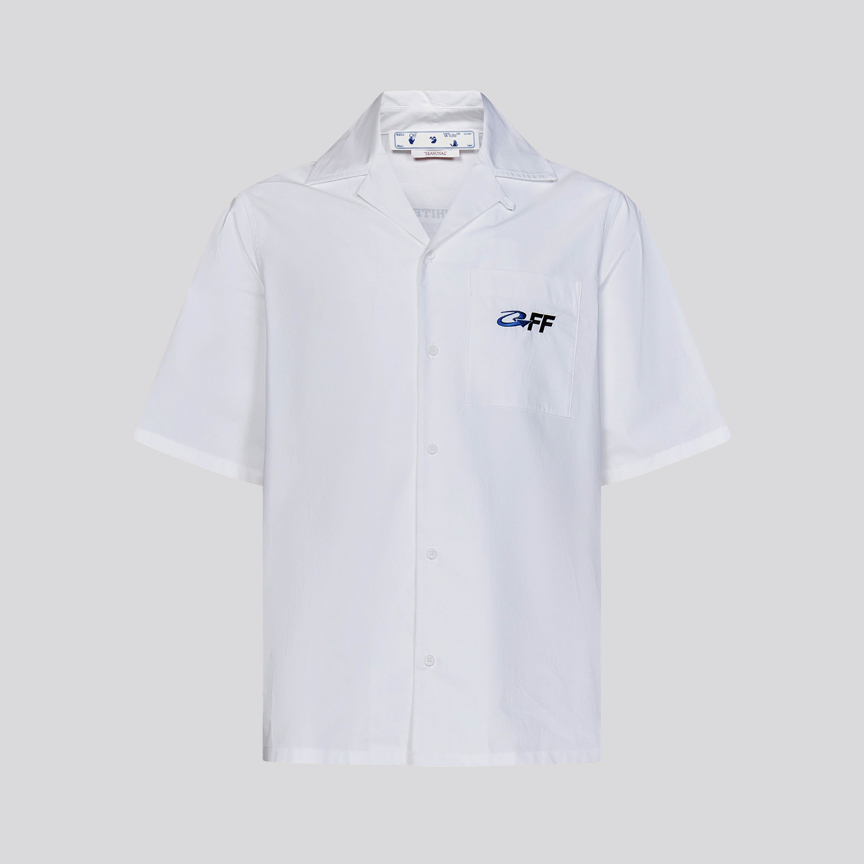 Camisa Blanca Off-White Exact Opp Holiday