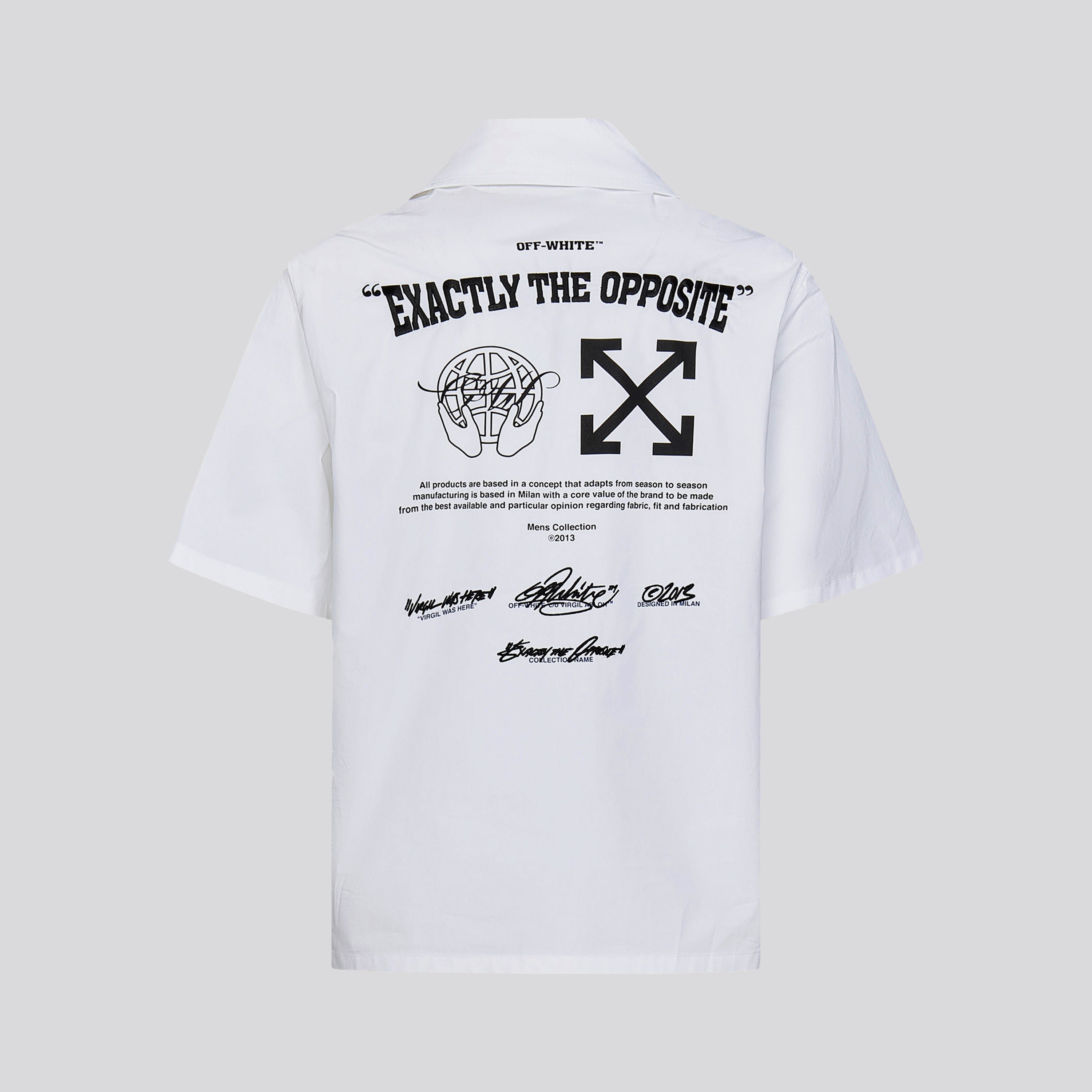 Camisa Blanca Off-White Exact Opp Holiday