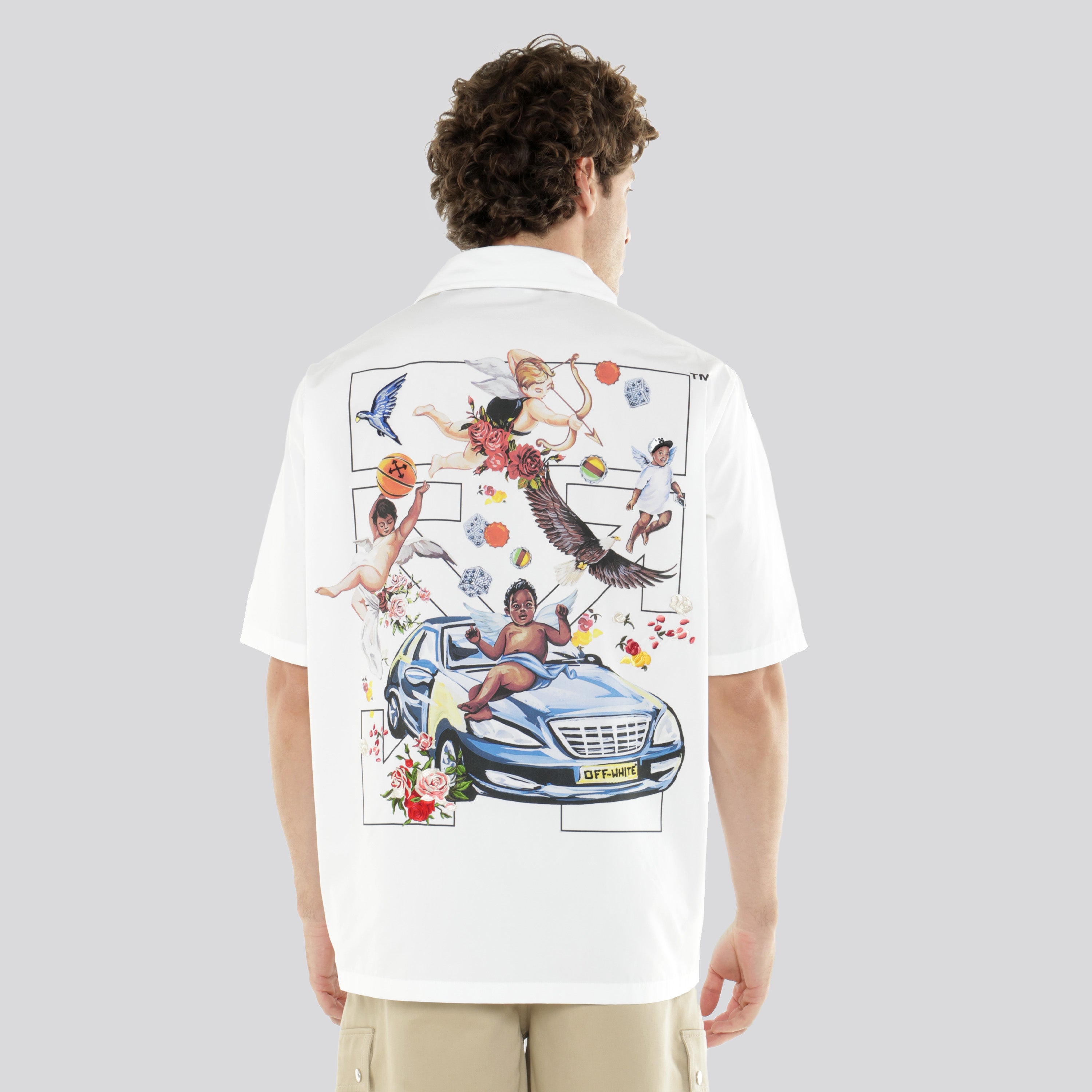 Camisa Blanca Off-White Fresco Arrow Bowling