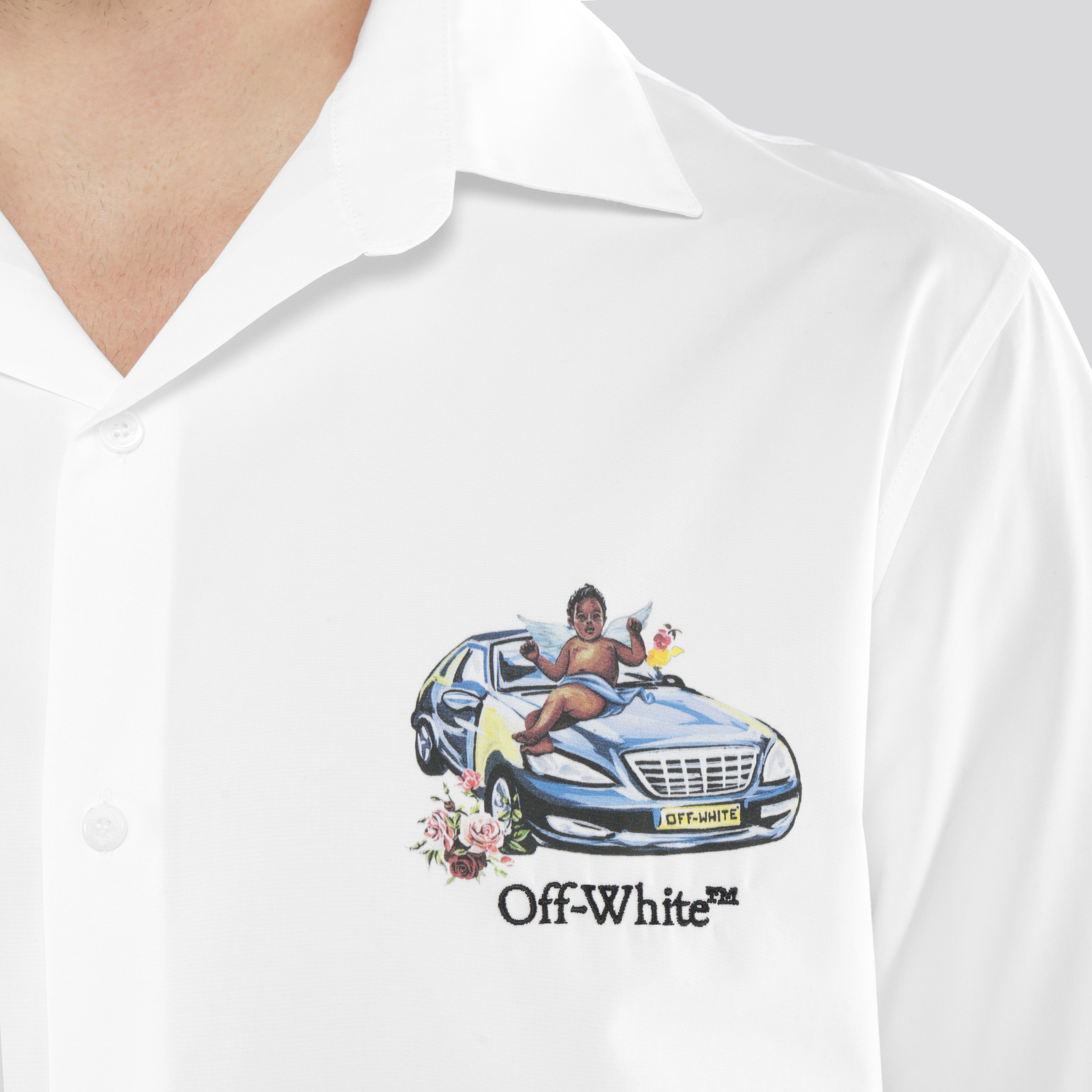 Camisa Blanca Off-White Fresco Arrow Bowling