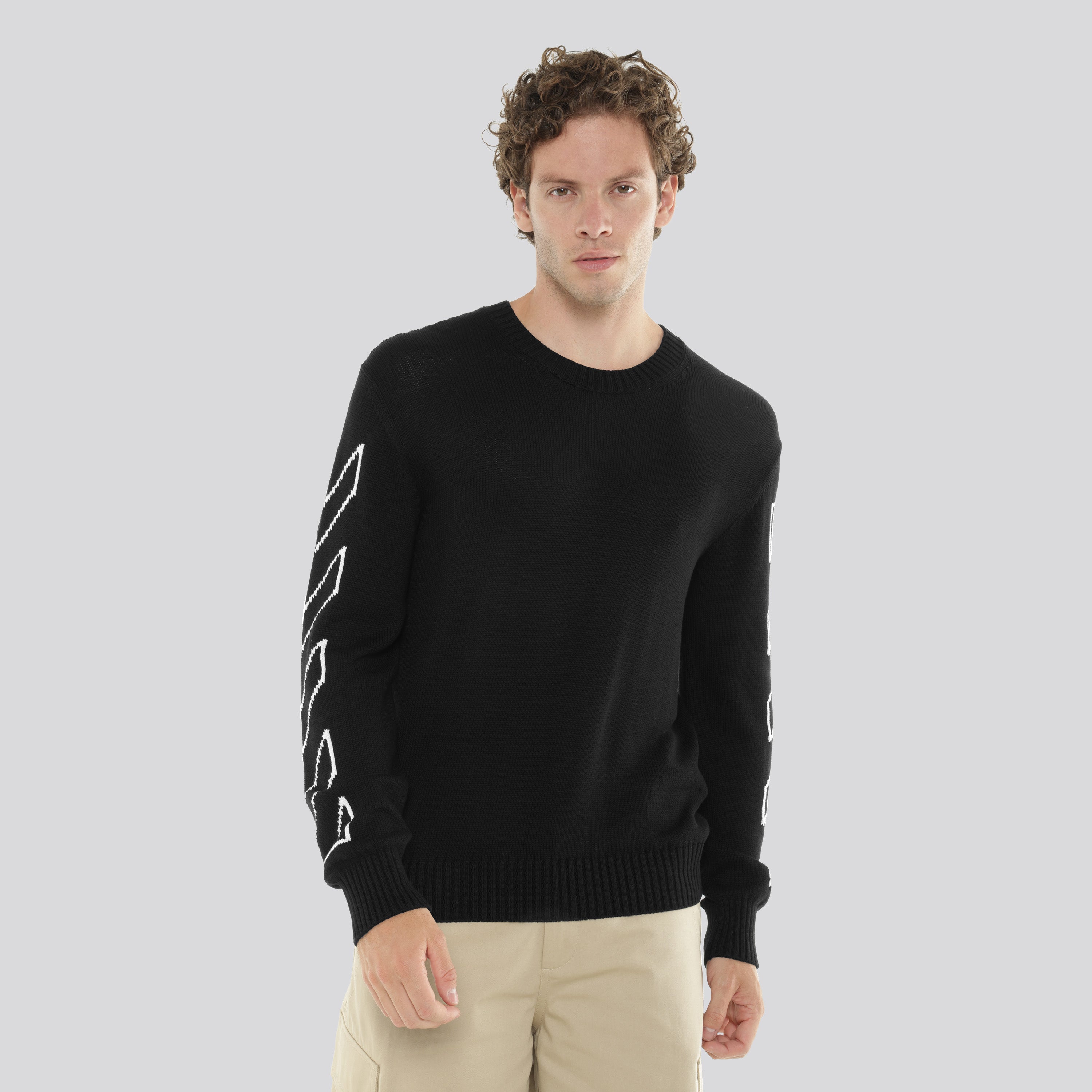 Buzo Negro Off White Diag Outline