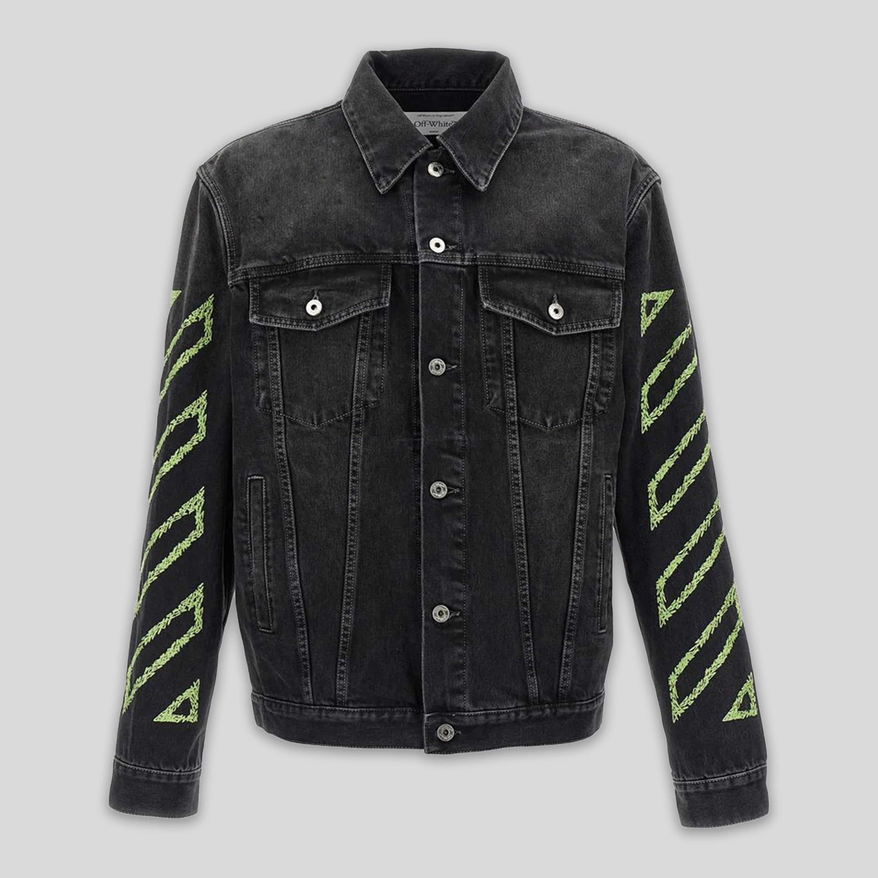 Chaqueta Negra Off-White Diag Skate