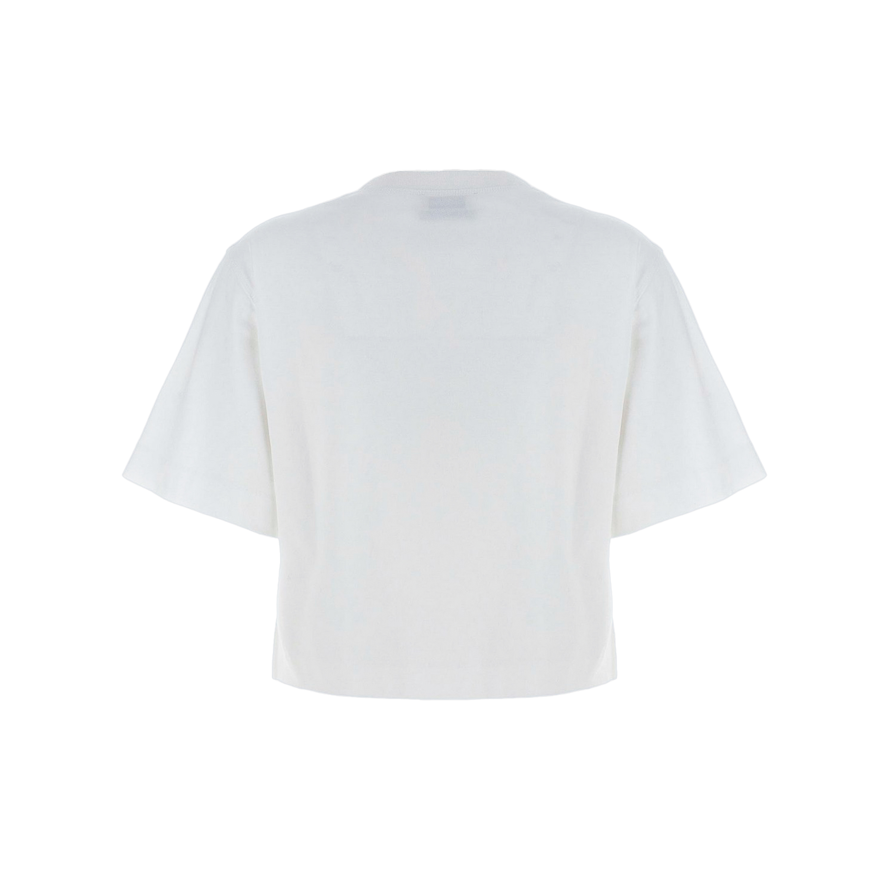 Camiseta Blanca Off-White Big Logo Cropped