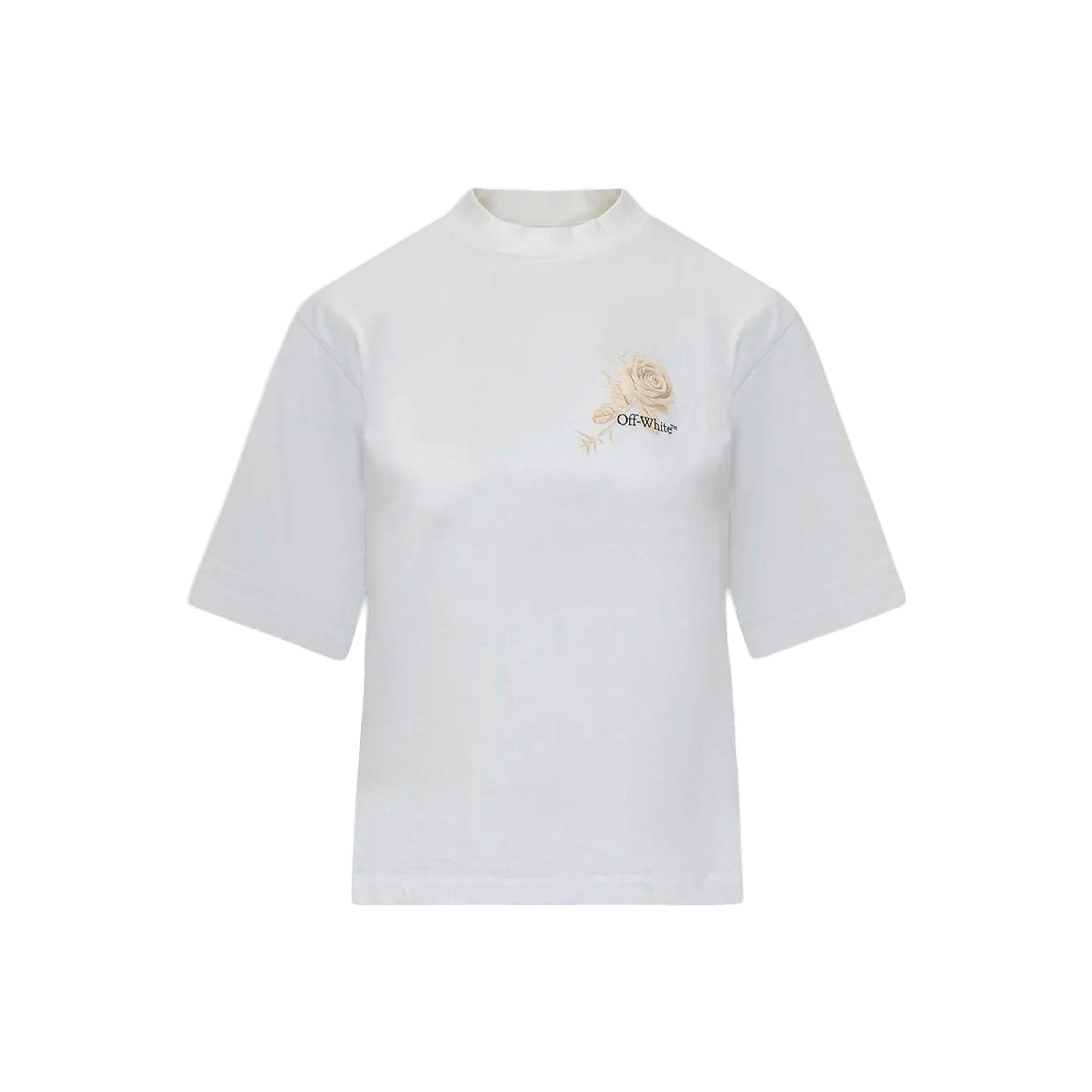 Camiseta Blanca Off-White Roses Arrows
