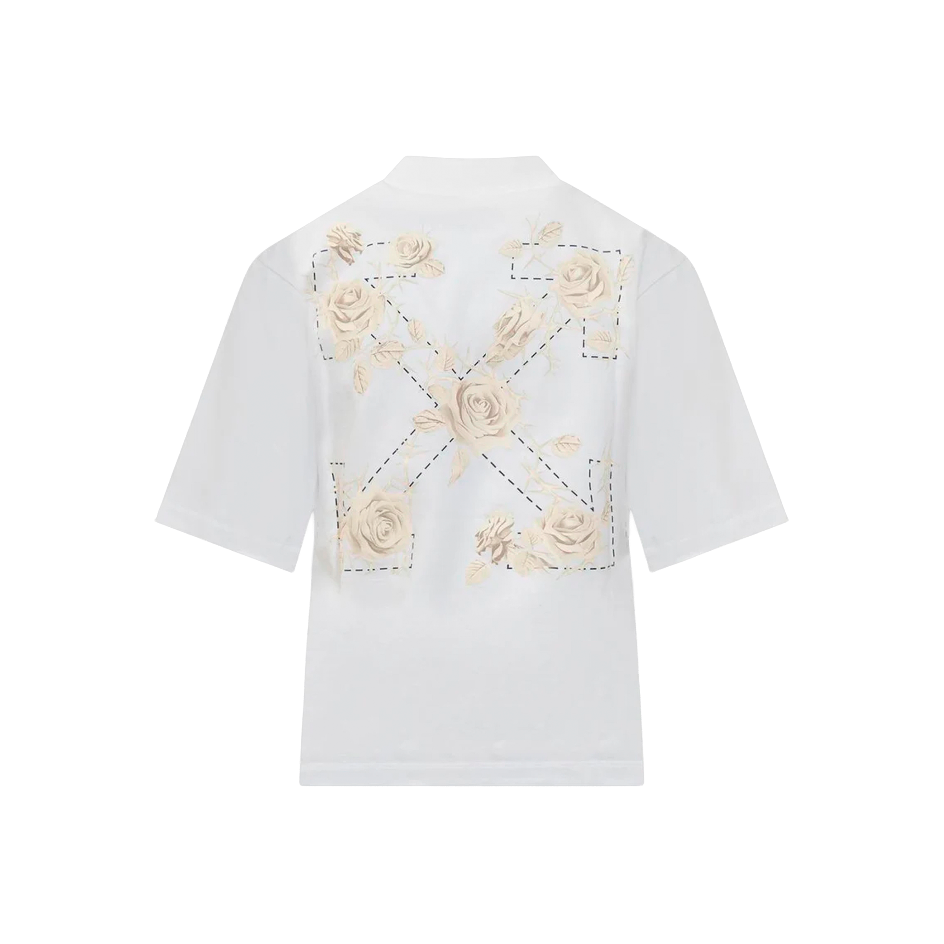 Camiseta Blanca Off-White Roses Arrows