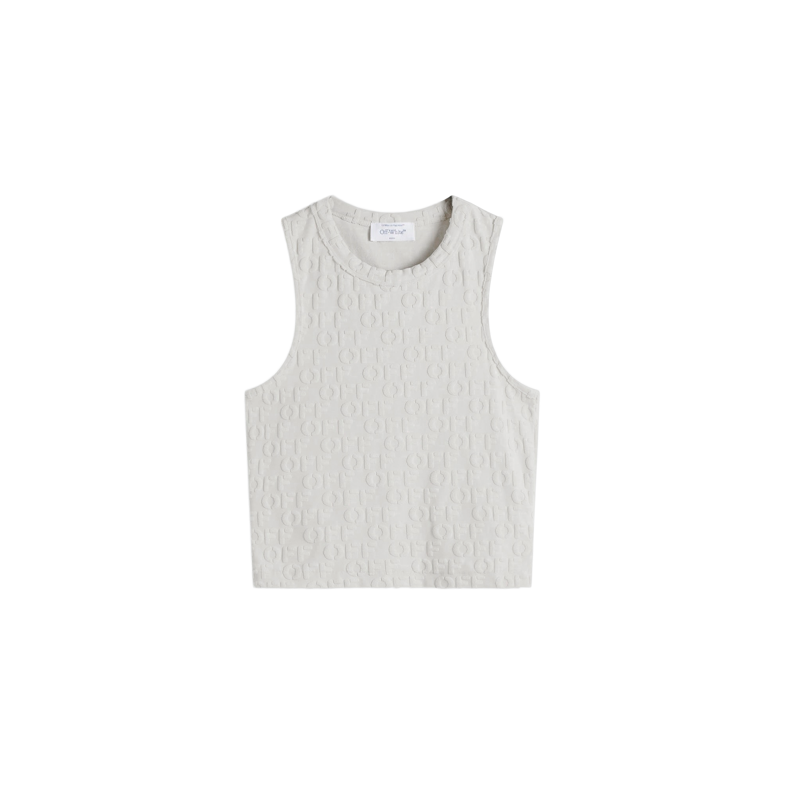Top Blanco Off-White Off Ao Terry