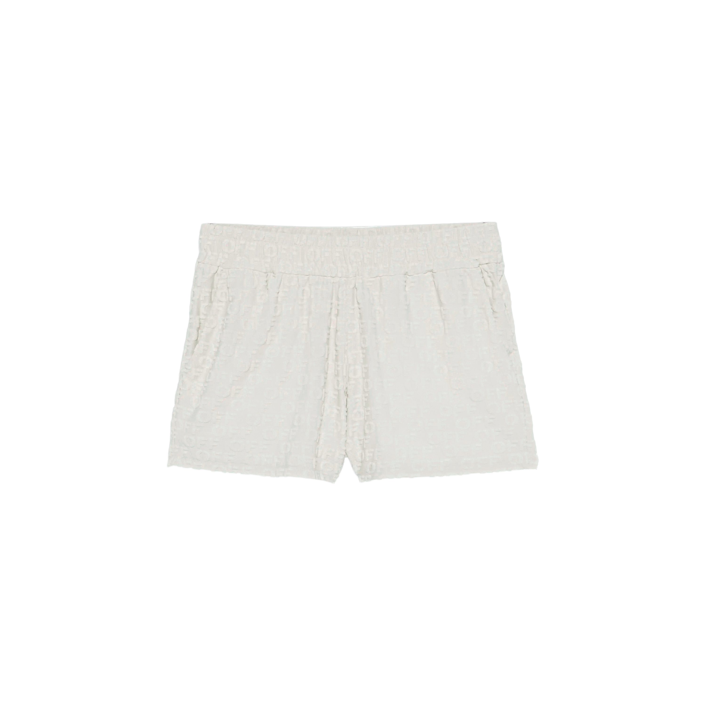 Shorts Blanco Off-White Off Ao Terry