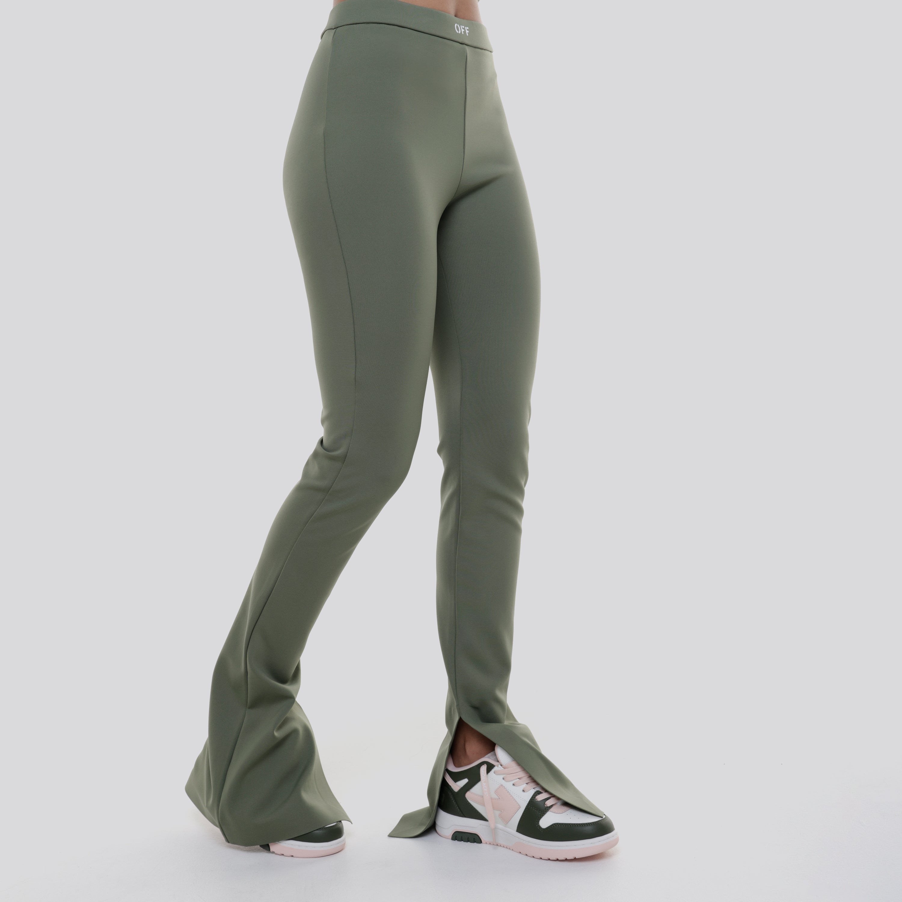 Legging Verde Off-White Sleek Split
