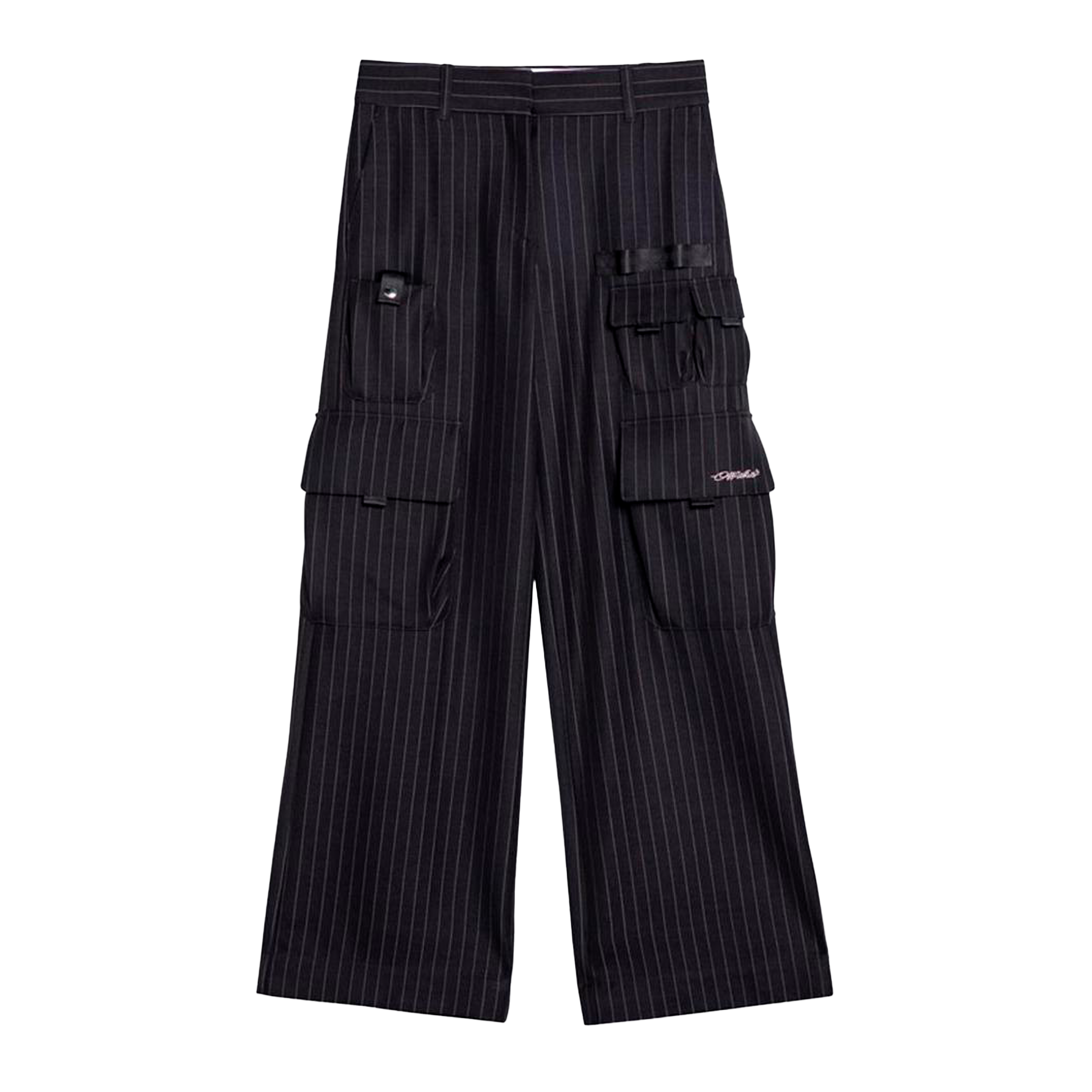 Pantalón Negro Off-White Pinstripe Toybox