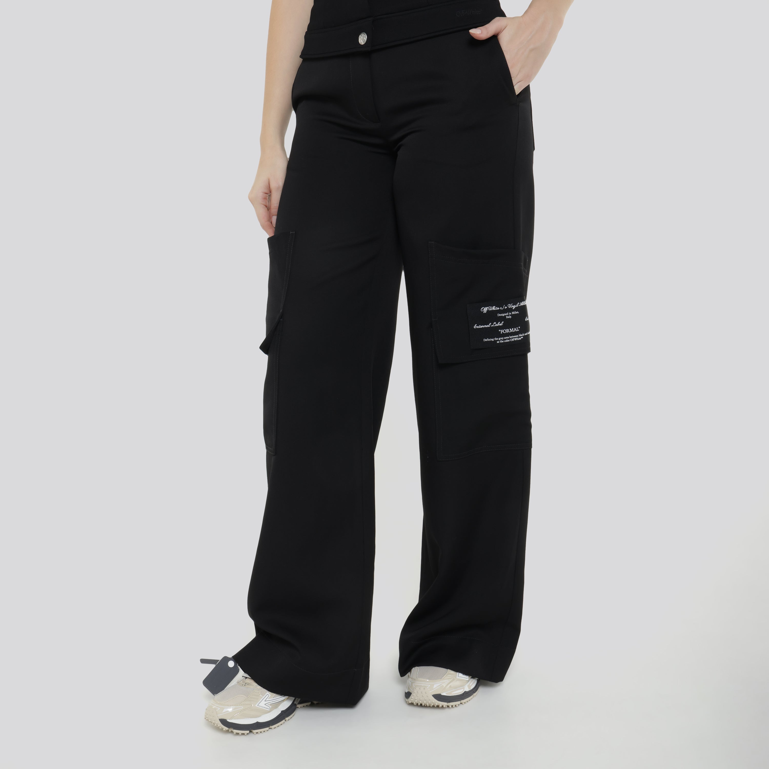 Pantalón Negro Off-White Grain New Toybox