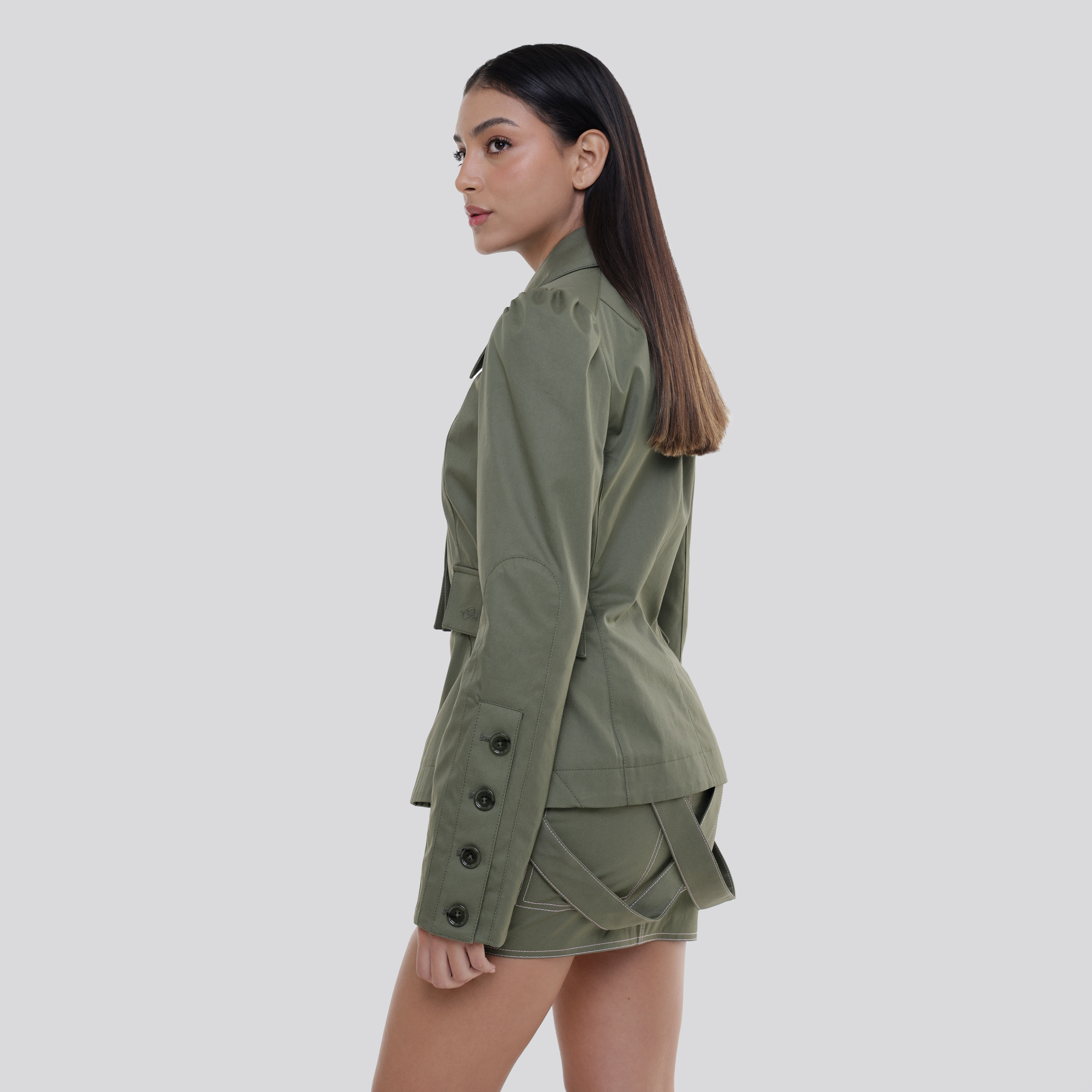 Blazer Verde Off-White Cargo Jacket