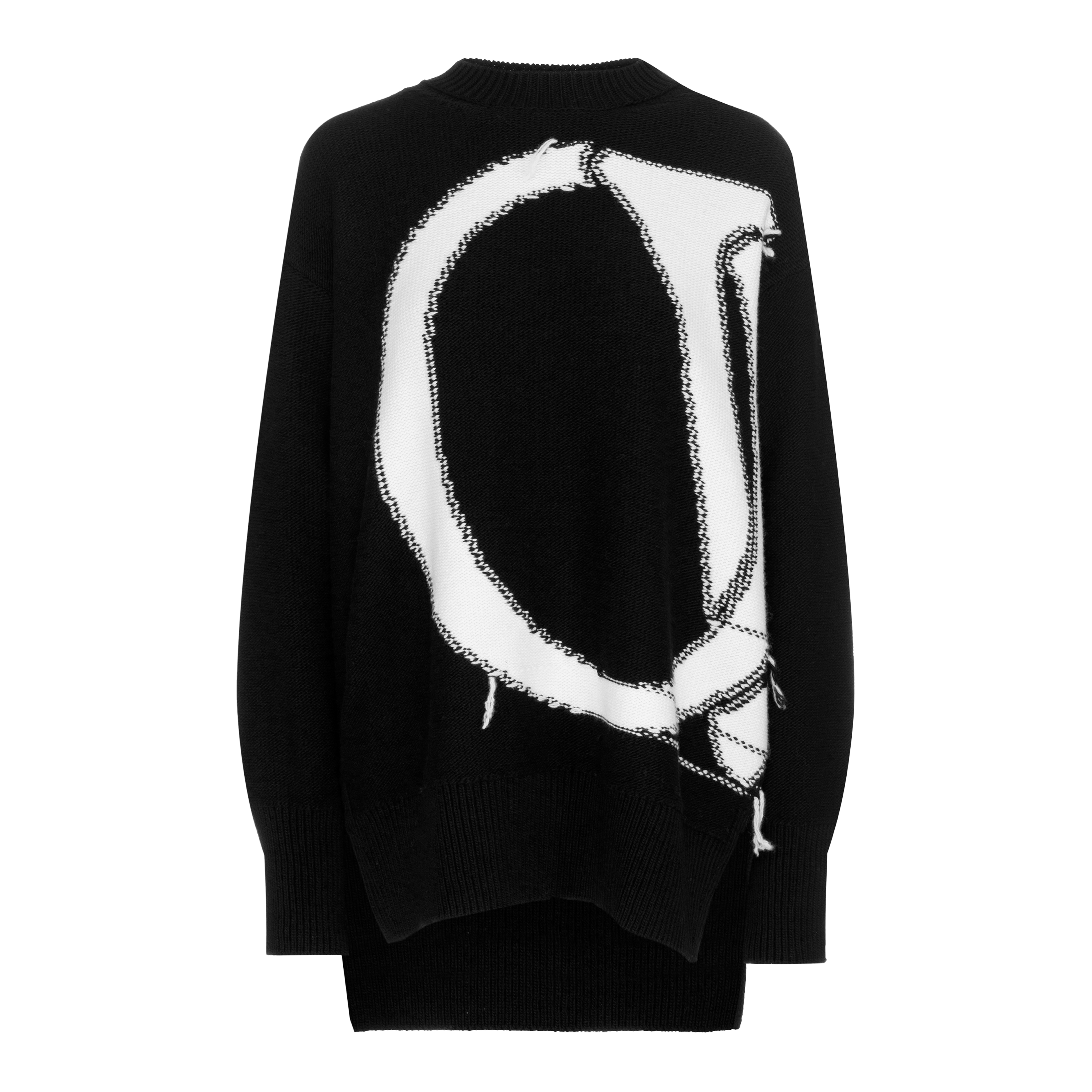 Buzo Negro Off-White OW Maxi Logo