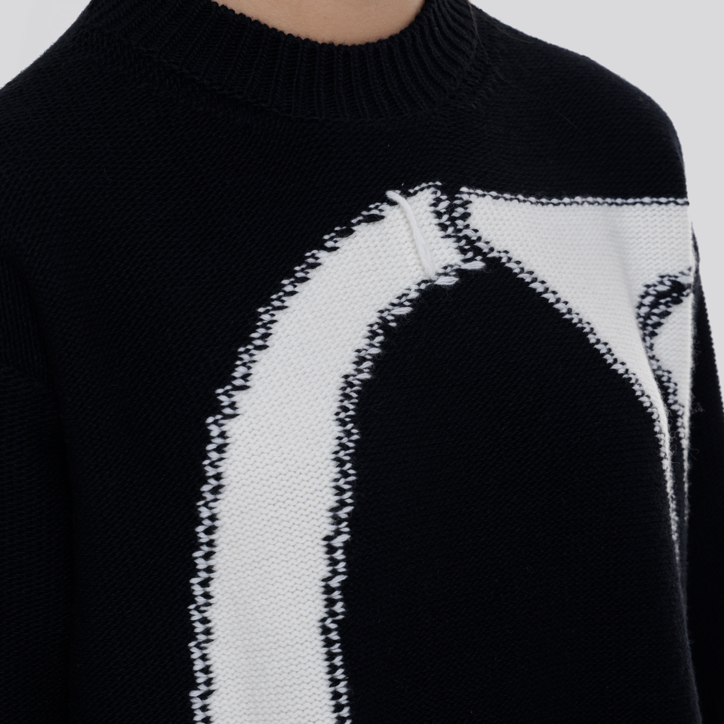 Buzo Negro Off-White OW Maxi Logo