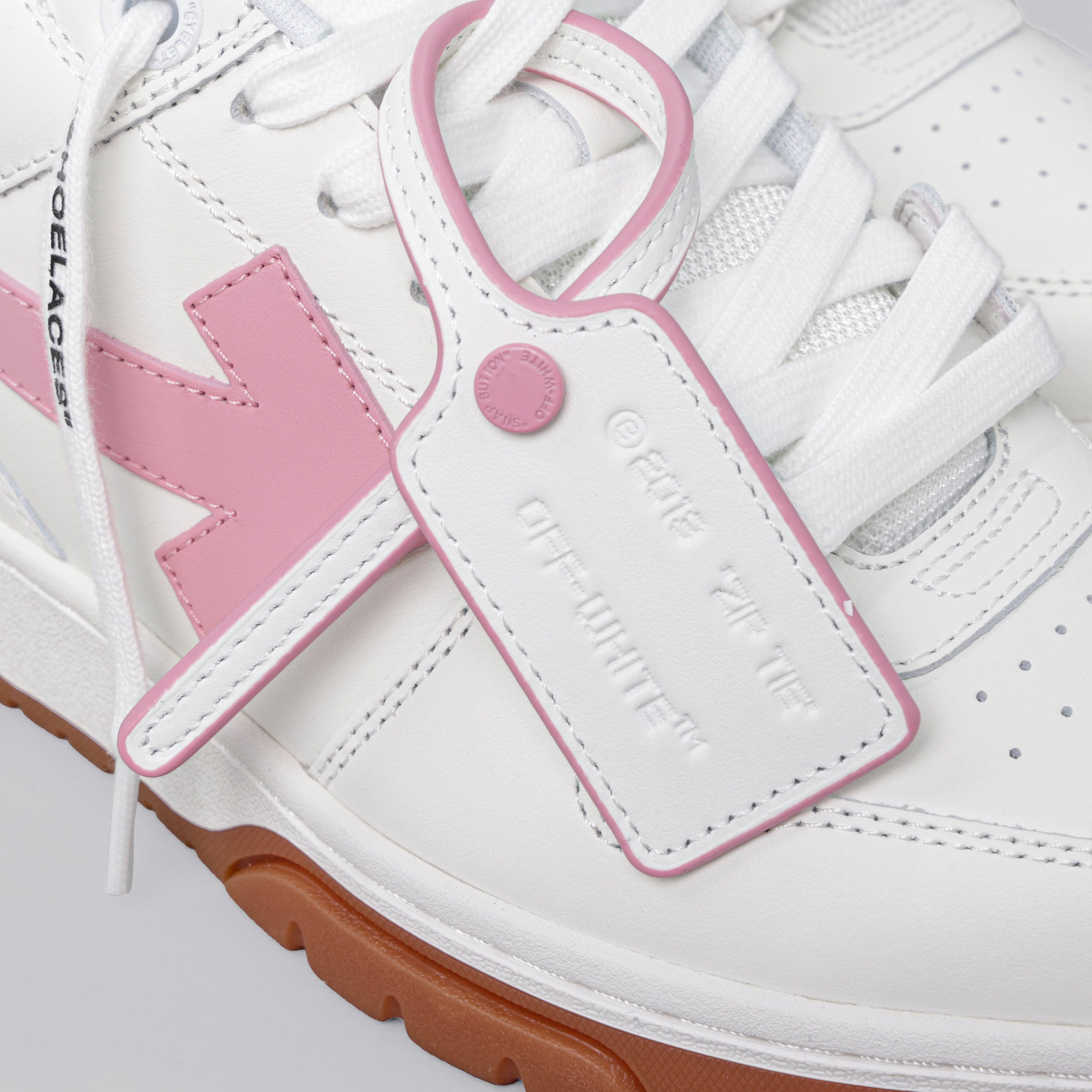 Sneakers Blanco Off-White Rosa "OOO"