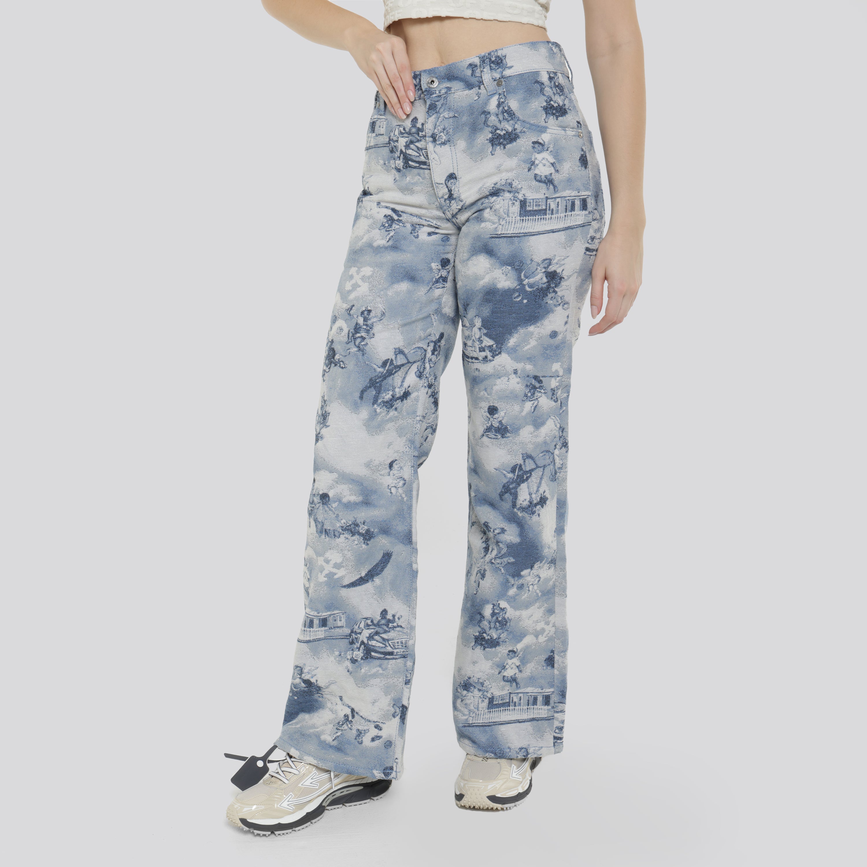 Pantalón Denim Off-White Fresco Tapertry Wide