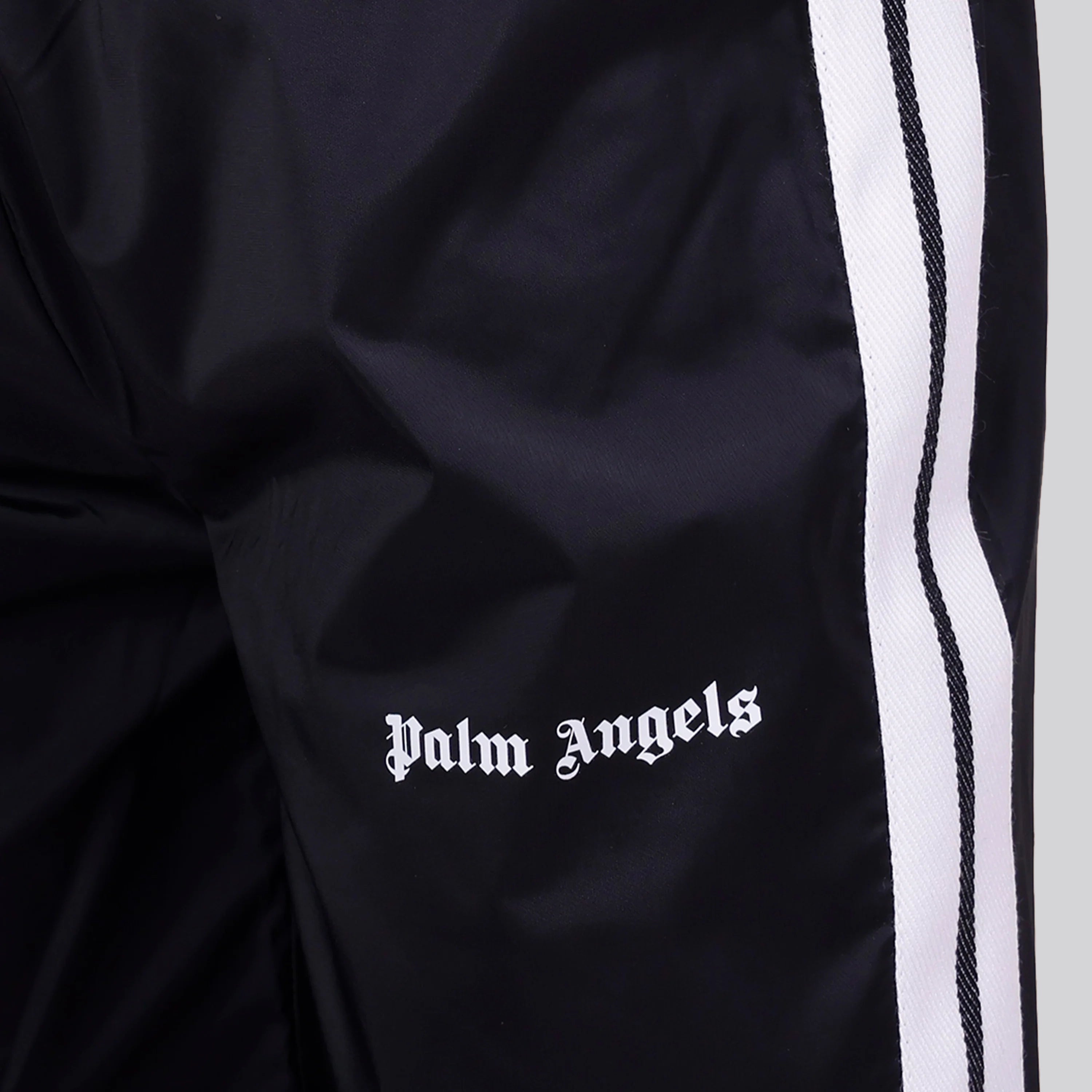 Short Negro Palm Angels Kids Logo