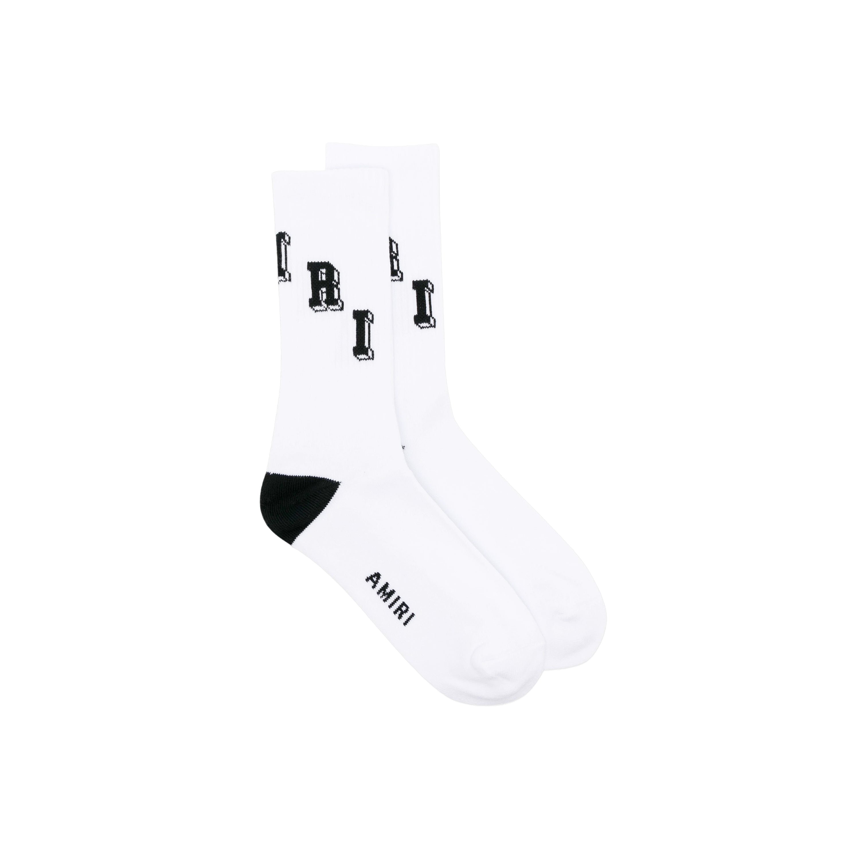 Medias Blancas AMIRI Logo