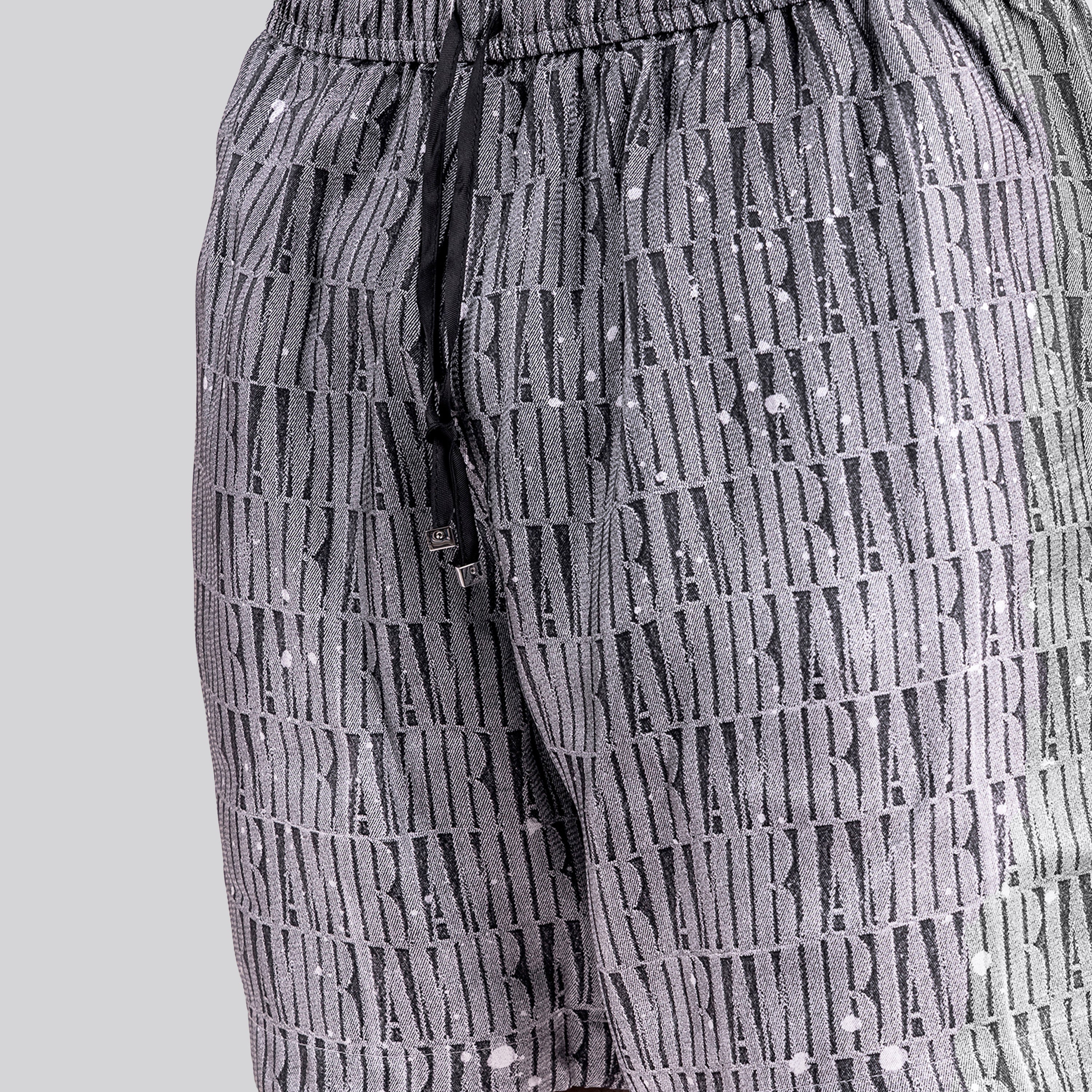 Pantaloneta Gris AMIRI Multilogo