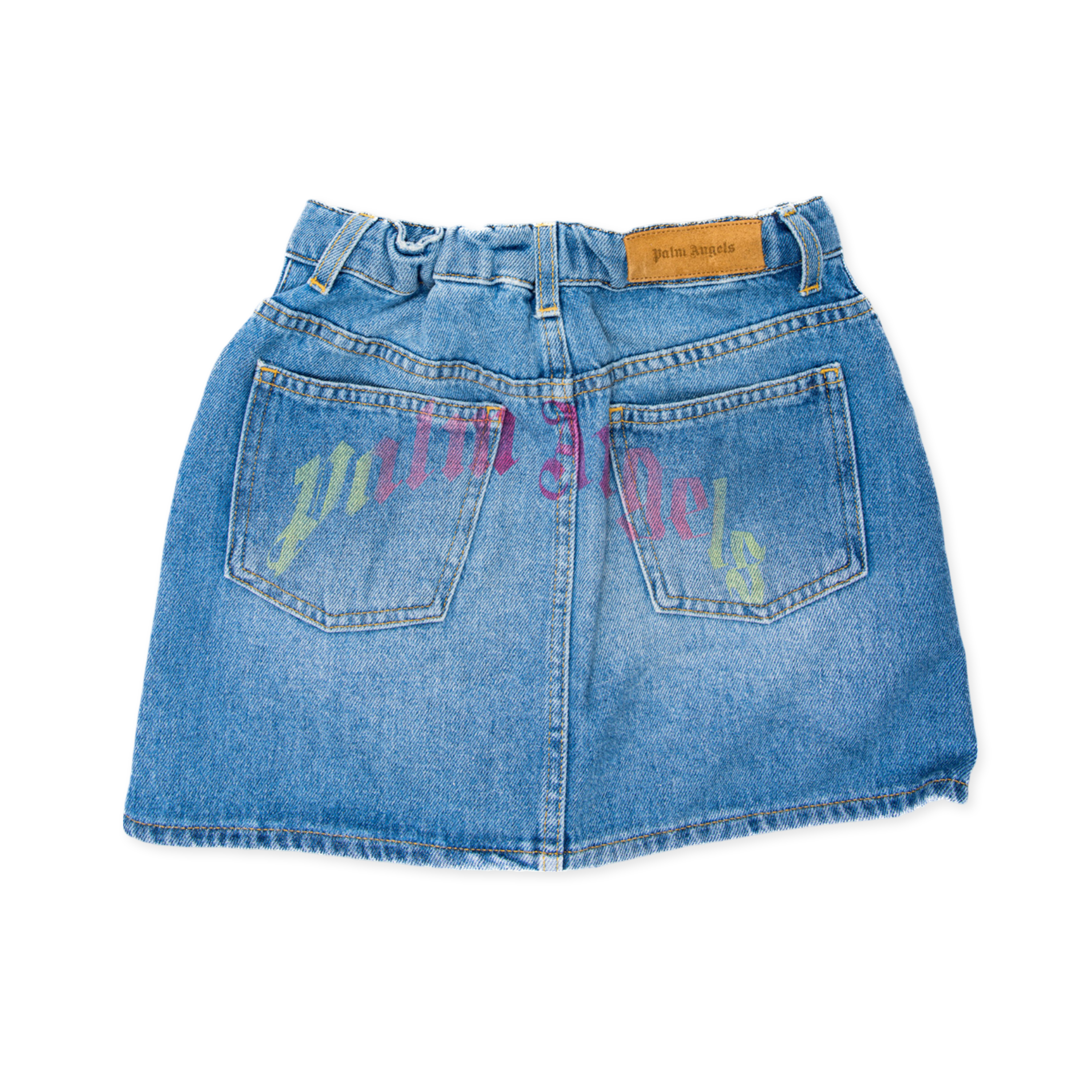 Falda Denim Palm Angels Rainbow