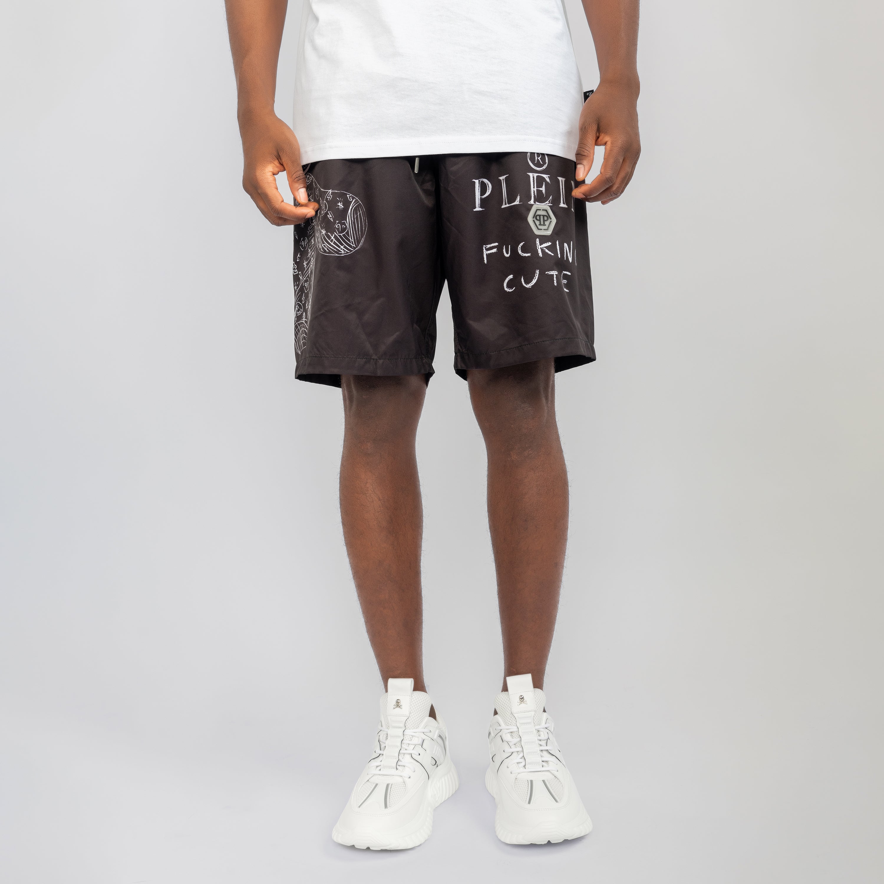 Pantaloneta Negra Philipp Plein Teddy Bear