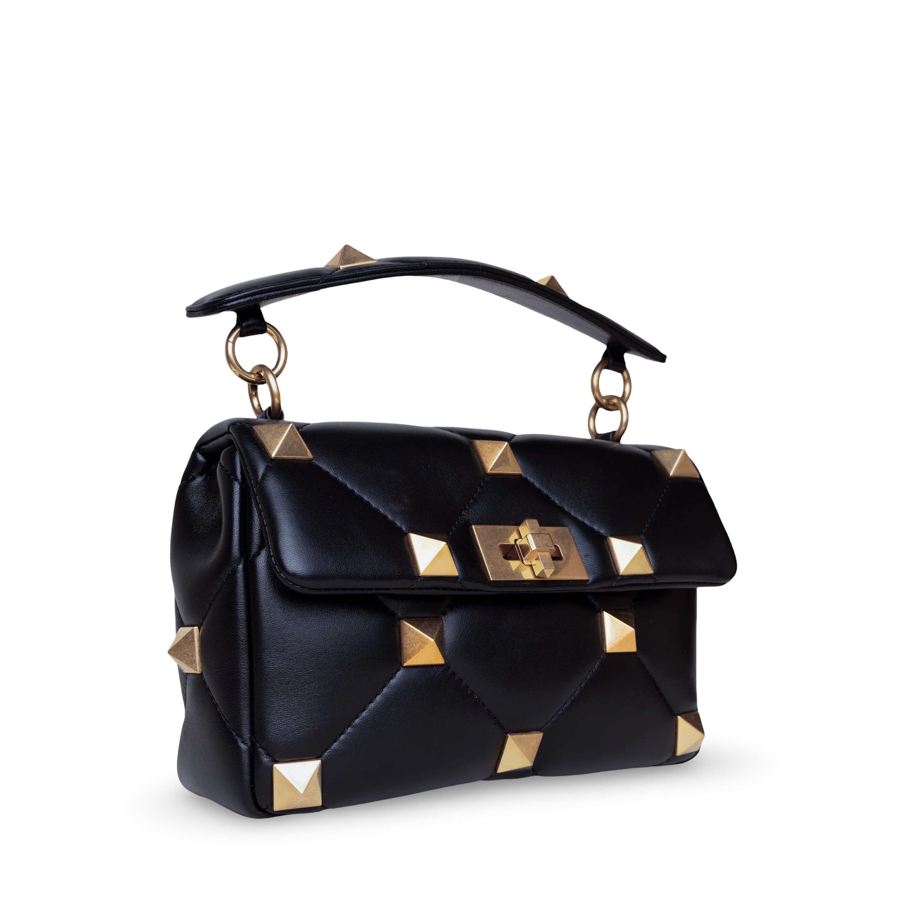 Bolso Pequeño Negro Valentino Roman Stud Bag