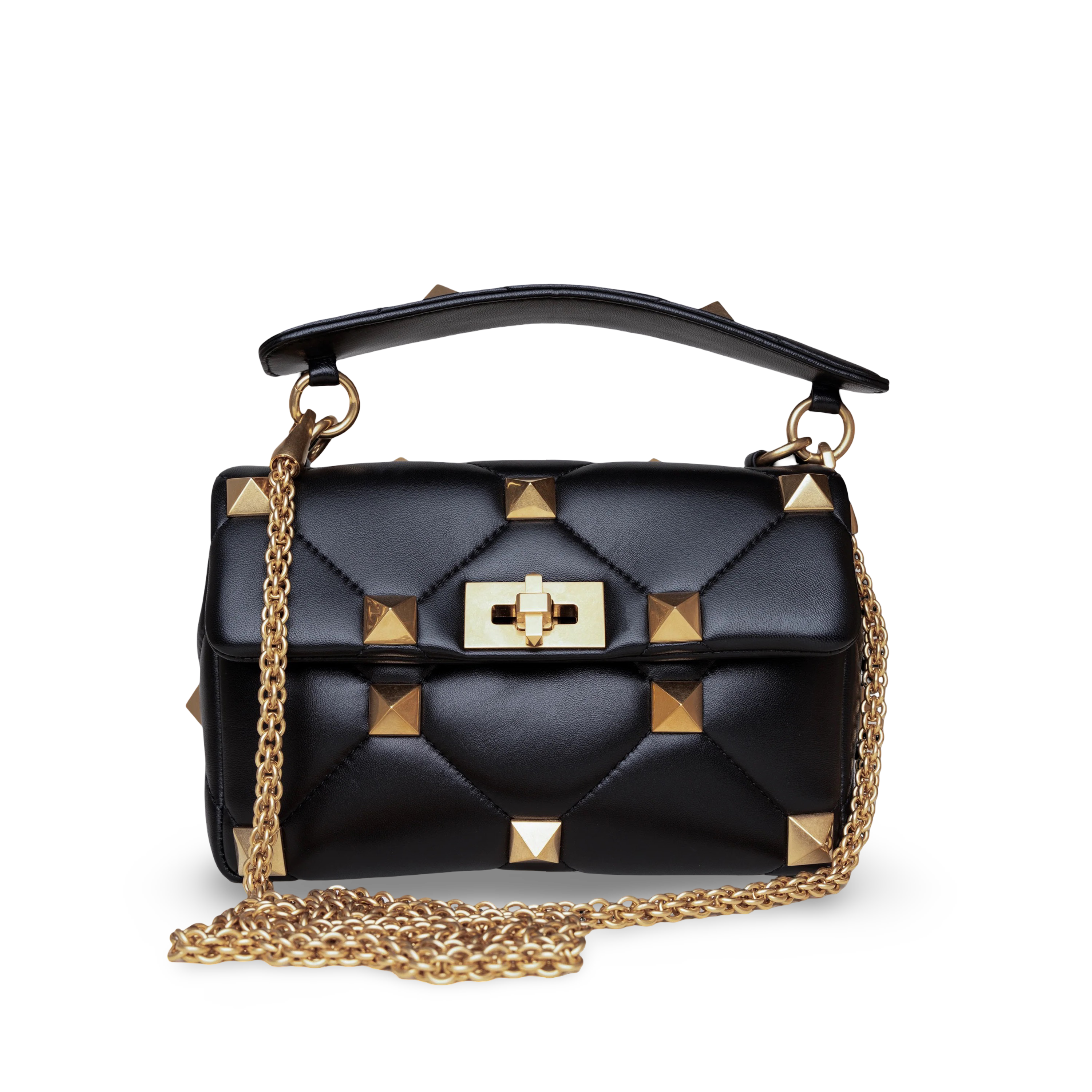Bolso Pequeño Negro Valentino Roman Stud Bag
