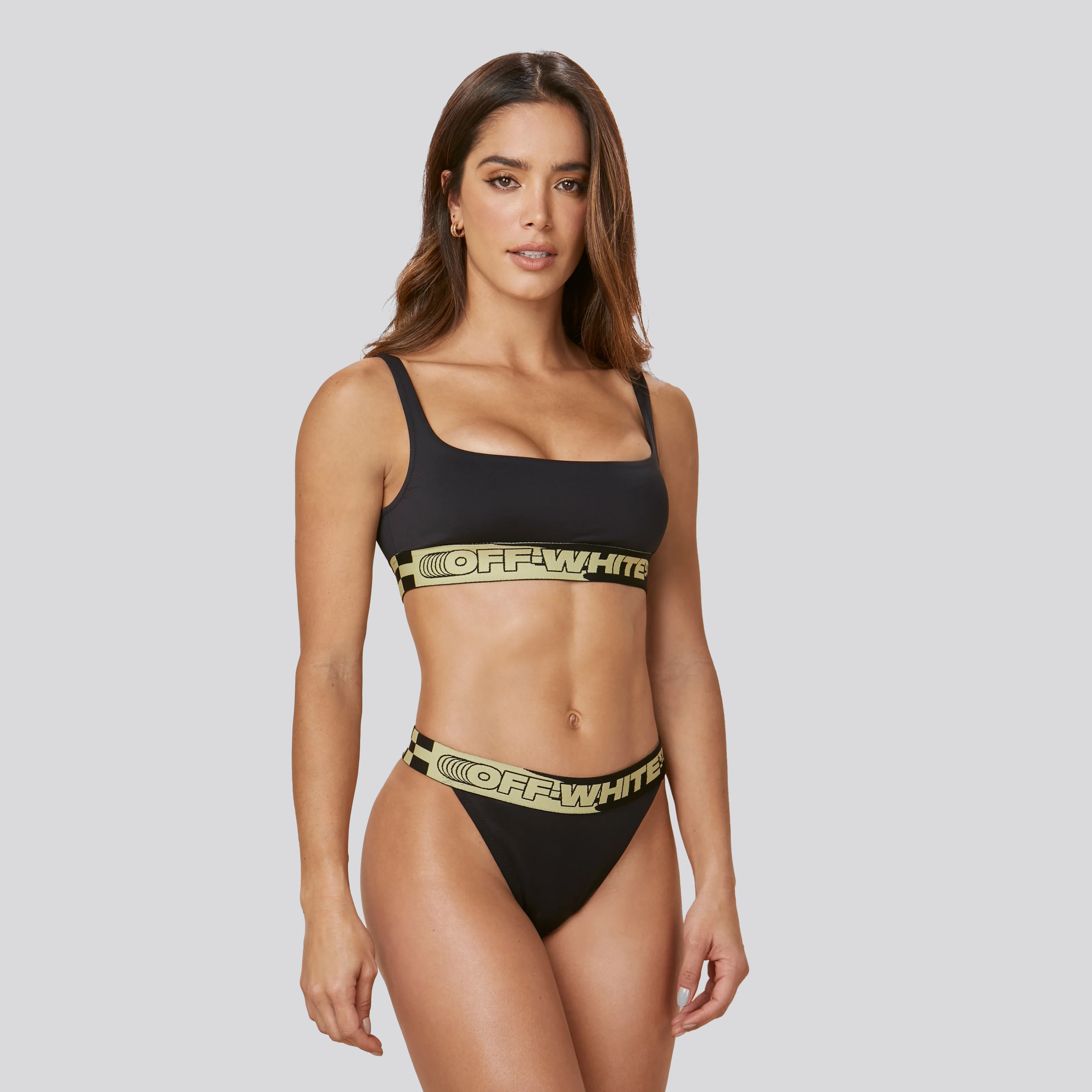 Bikini Logo Band Off-White Negro