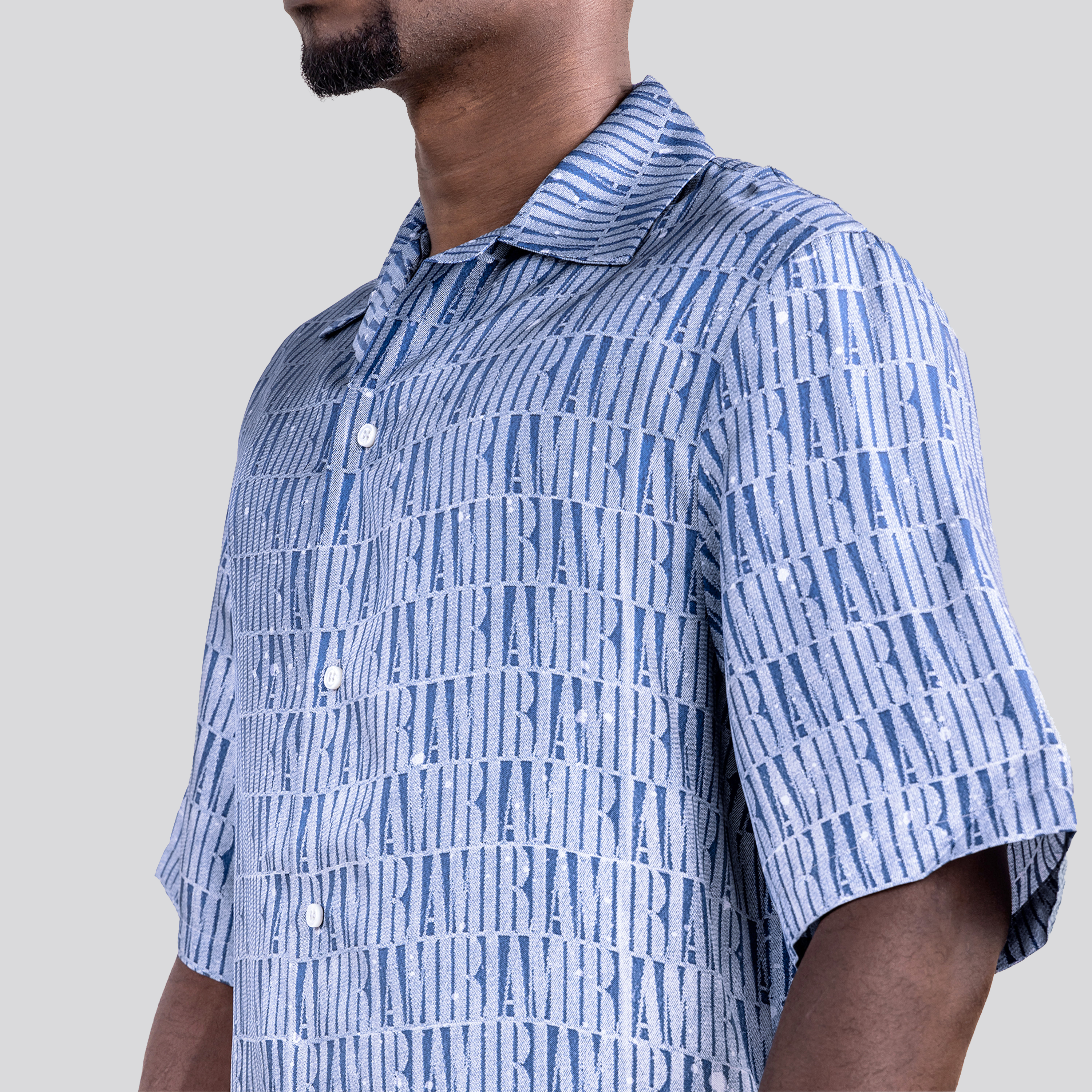Camisa Azul AMIRI Monogram