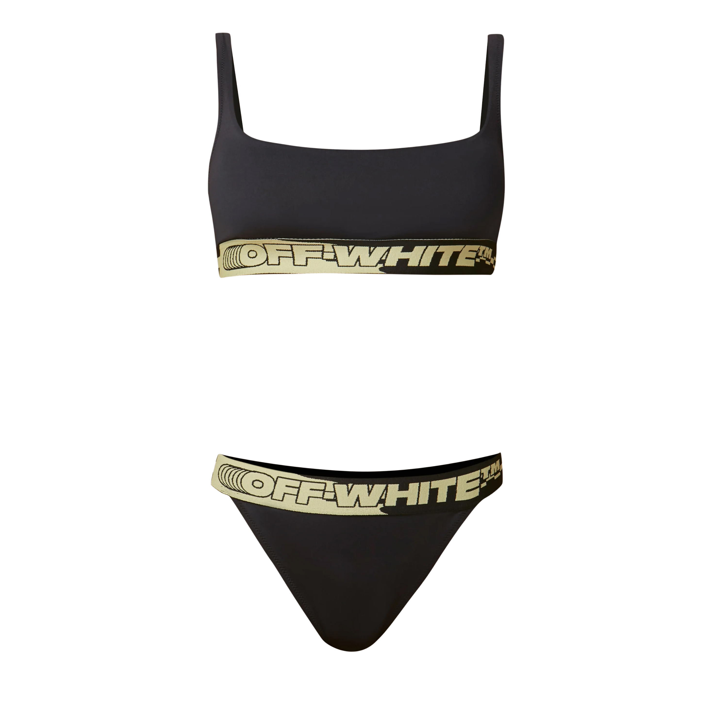 Bikini Logo Band Off-White Negro