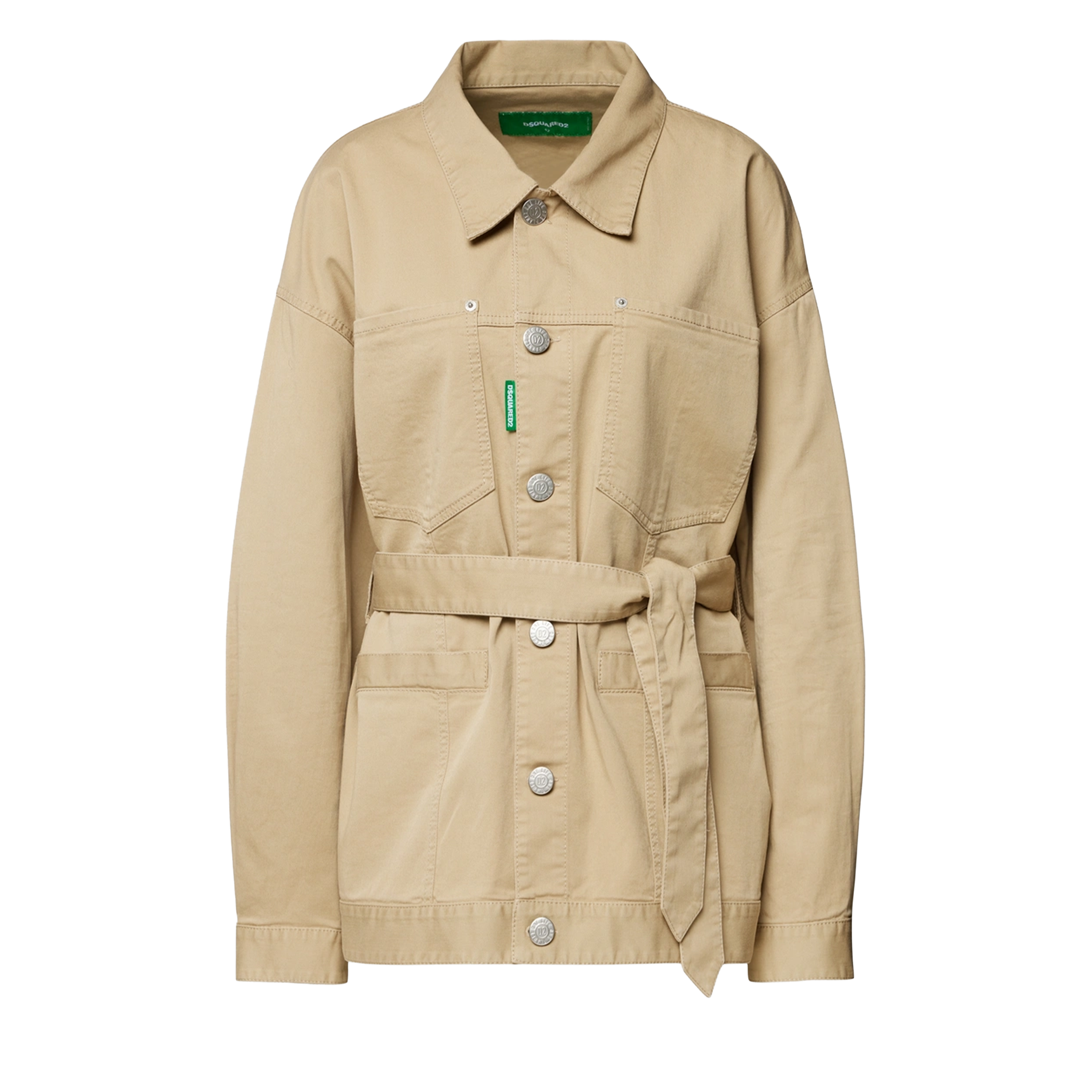 Chaqueta Beige Dsquared2 Belt One Life