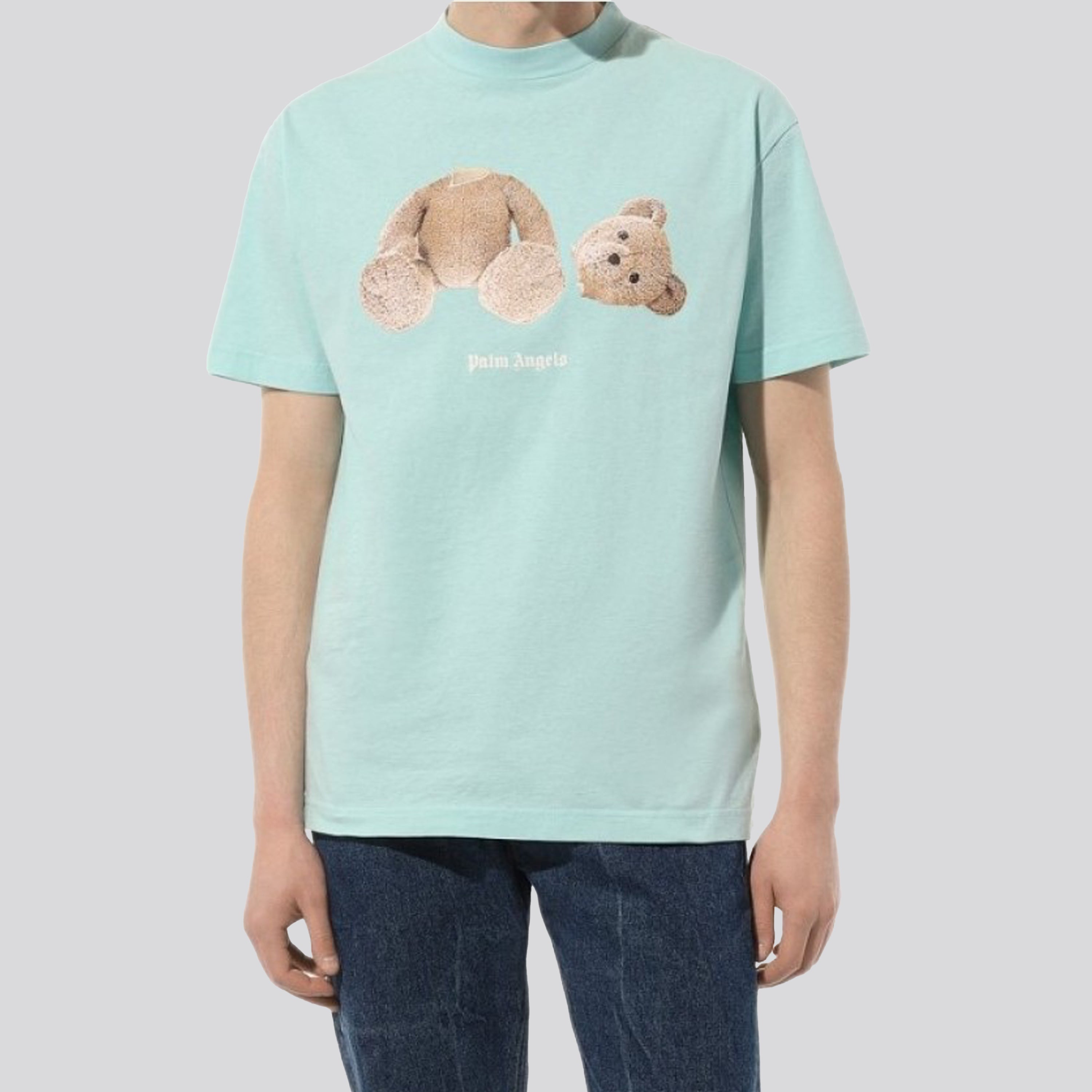 Camiseta Celeste Palm Angels Teddy Bear
