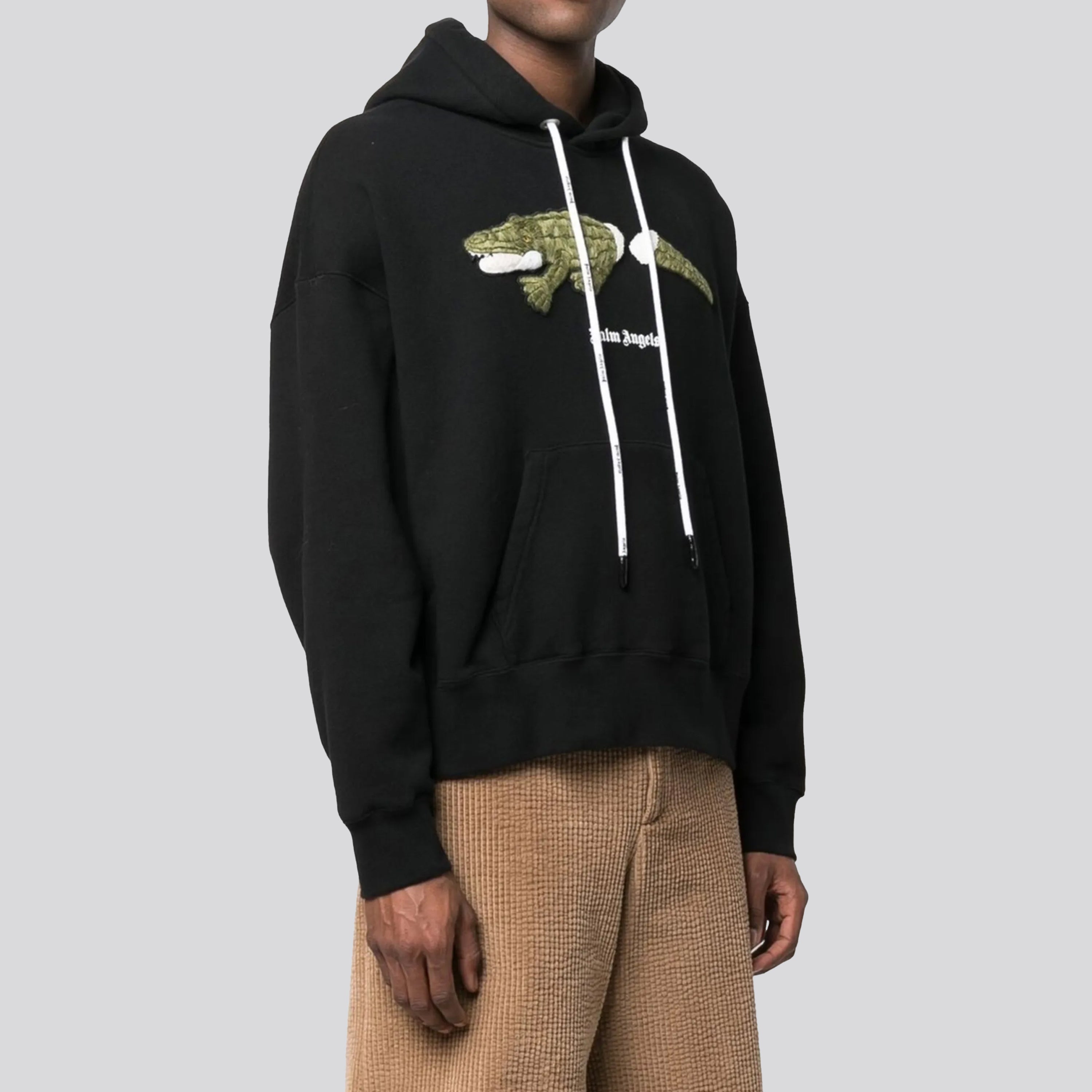 Buzo Negro Palm Angels Crocodile