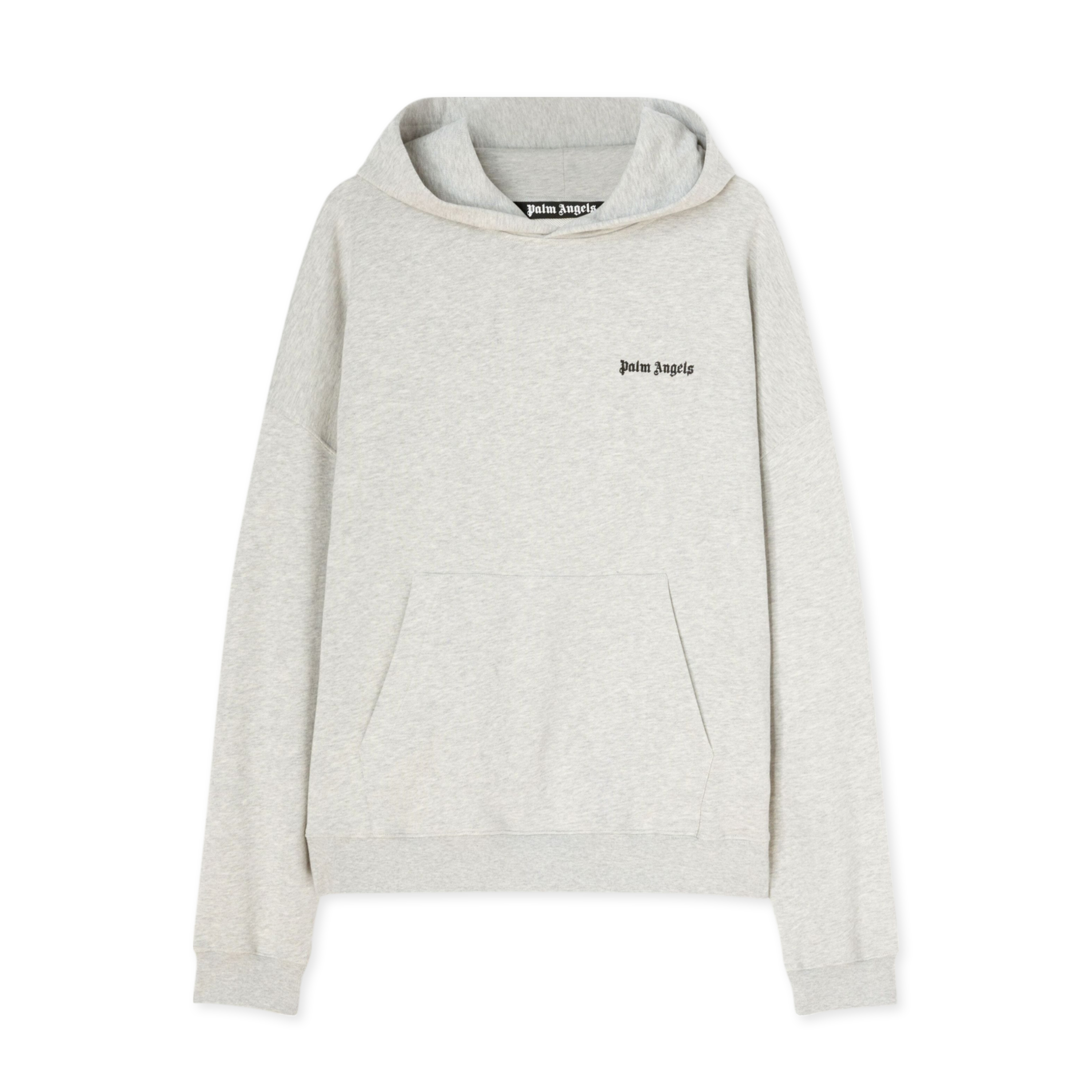 Buzo Tipo Hoodie Gris Palm Angels Embroidered Logo