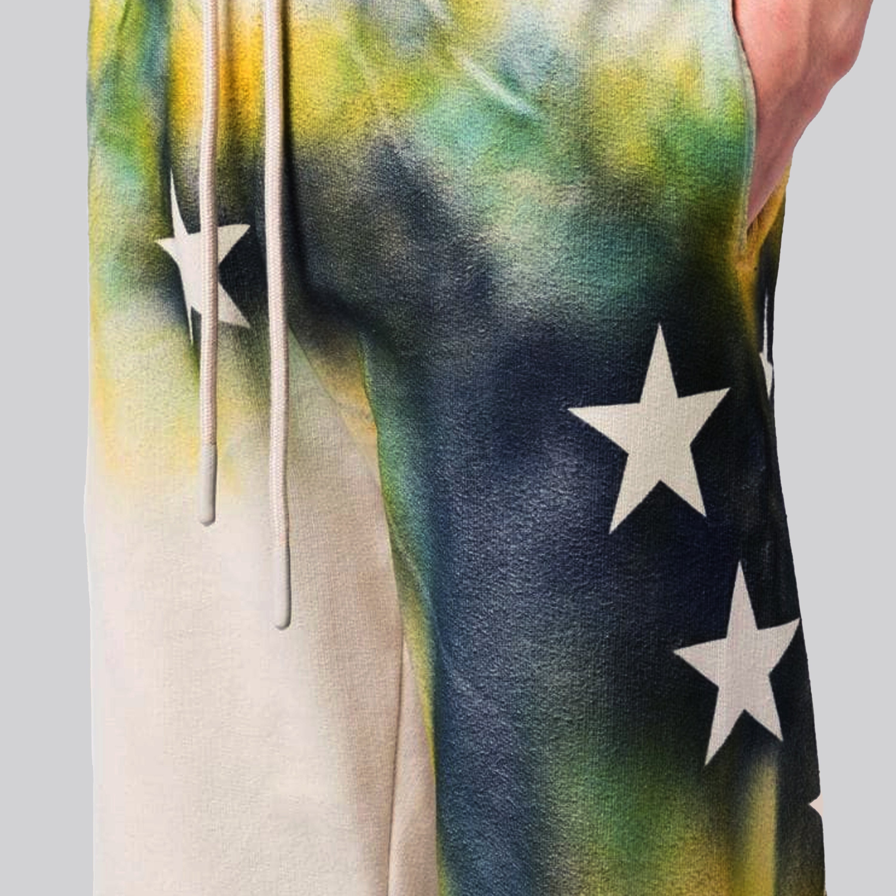 Jogger Blanco Multicolor Ssprayed Stars Vint