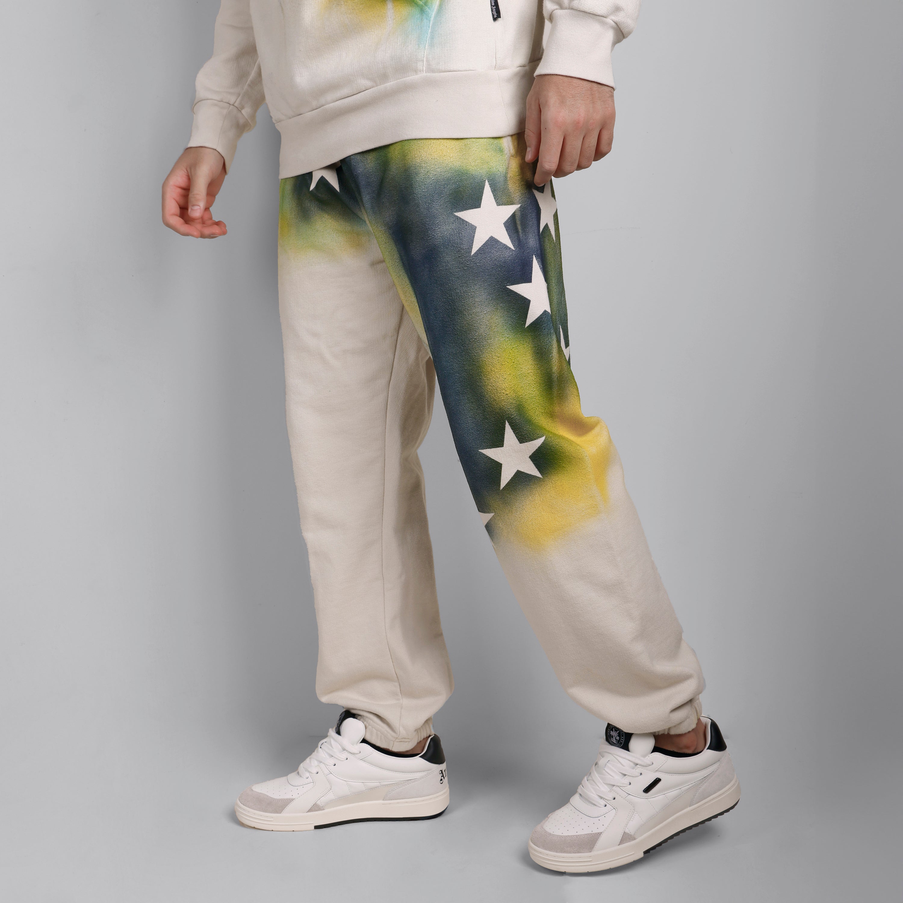 Jogger Blanco Multicolor Ssprayed Stars Vint