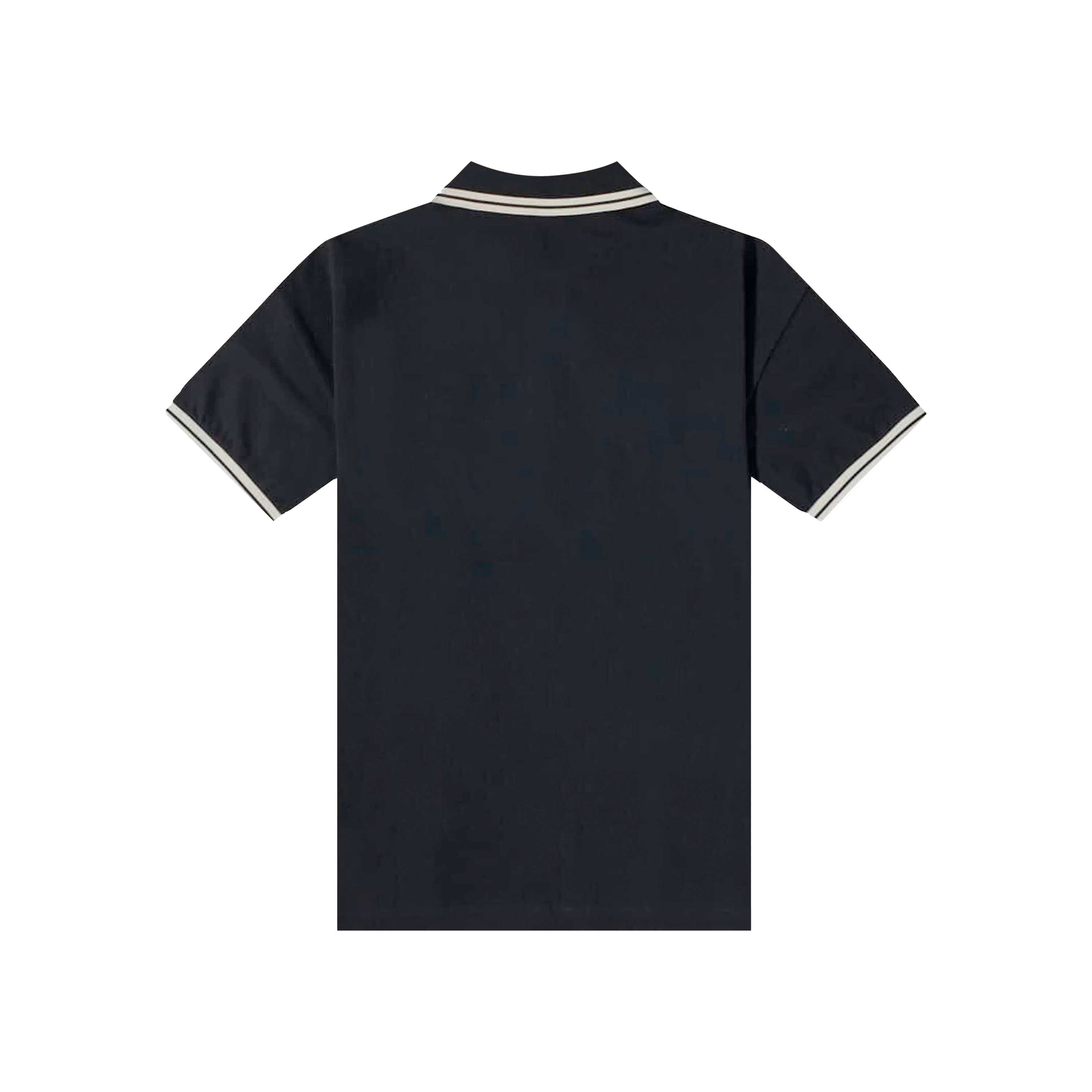 Camiseta Tipo Polo Negro Palm Angels Blanco Classic Logo