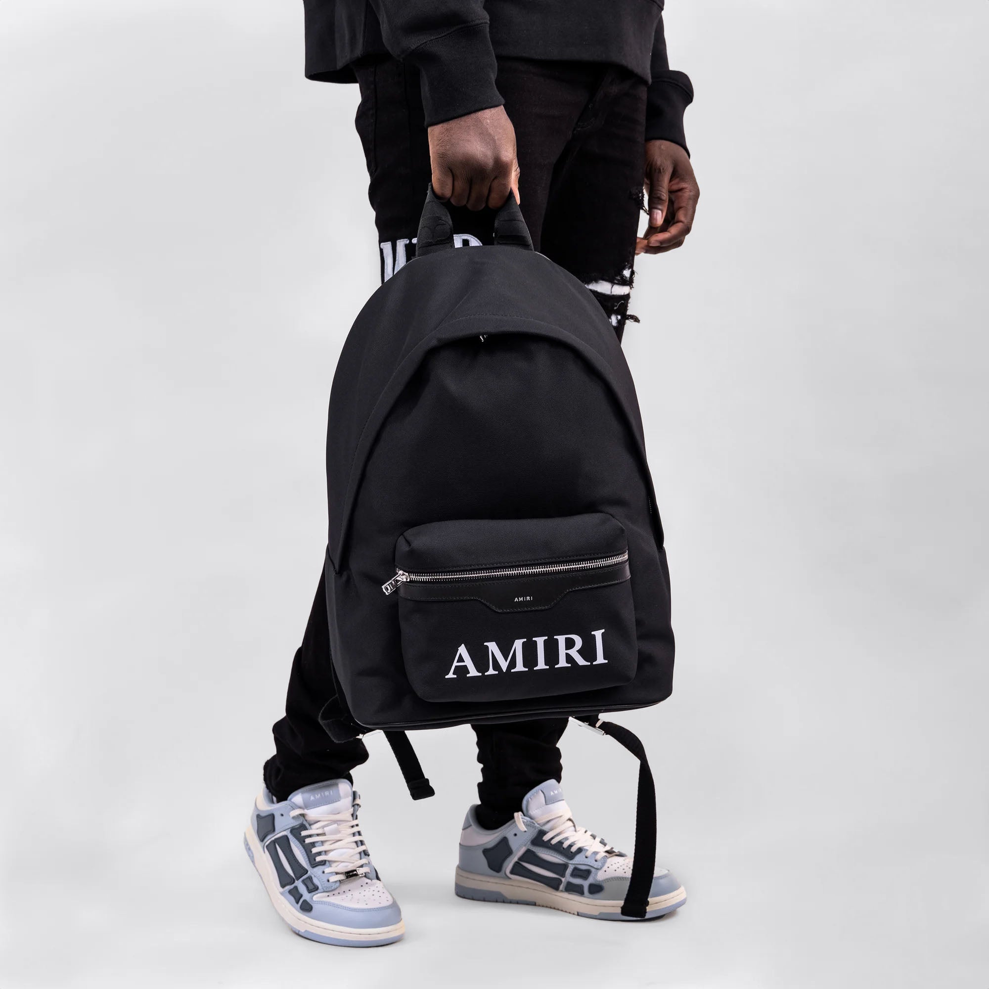 Morral Negra AMIRI Double Logo