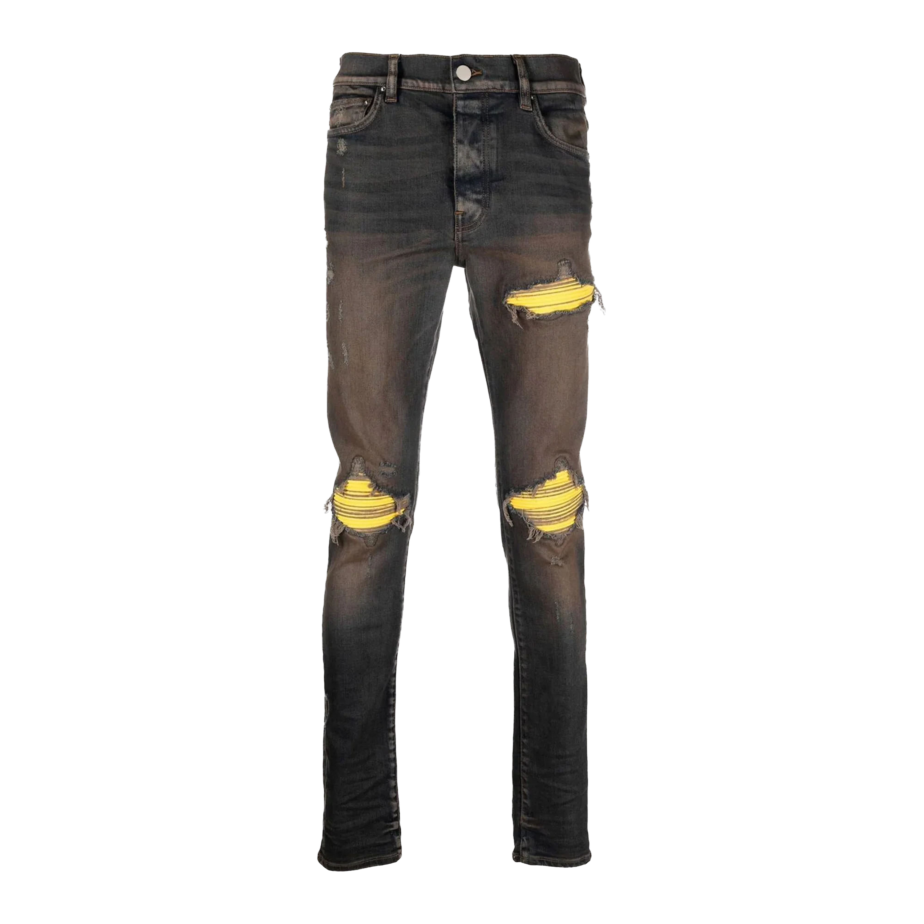 Jeans Denim AMIRI Vintage Yellow Patches