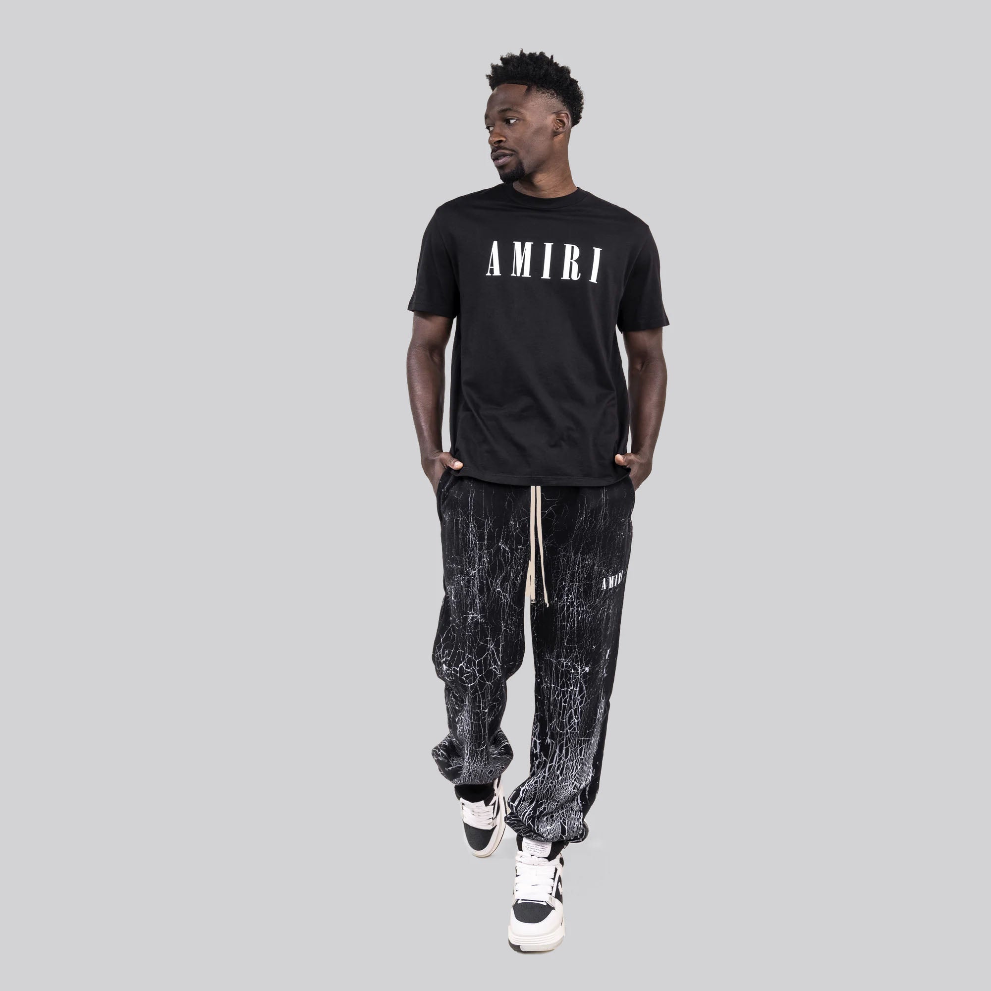 Camiseta Negra AMIRI Logo