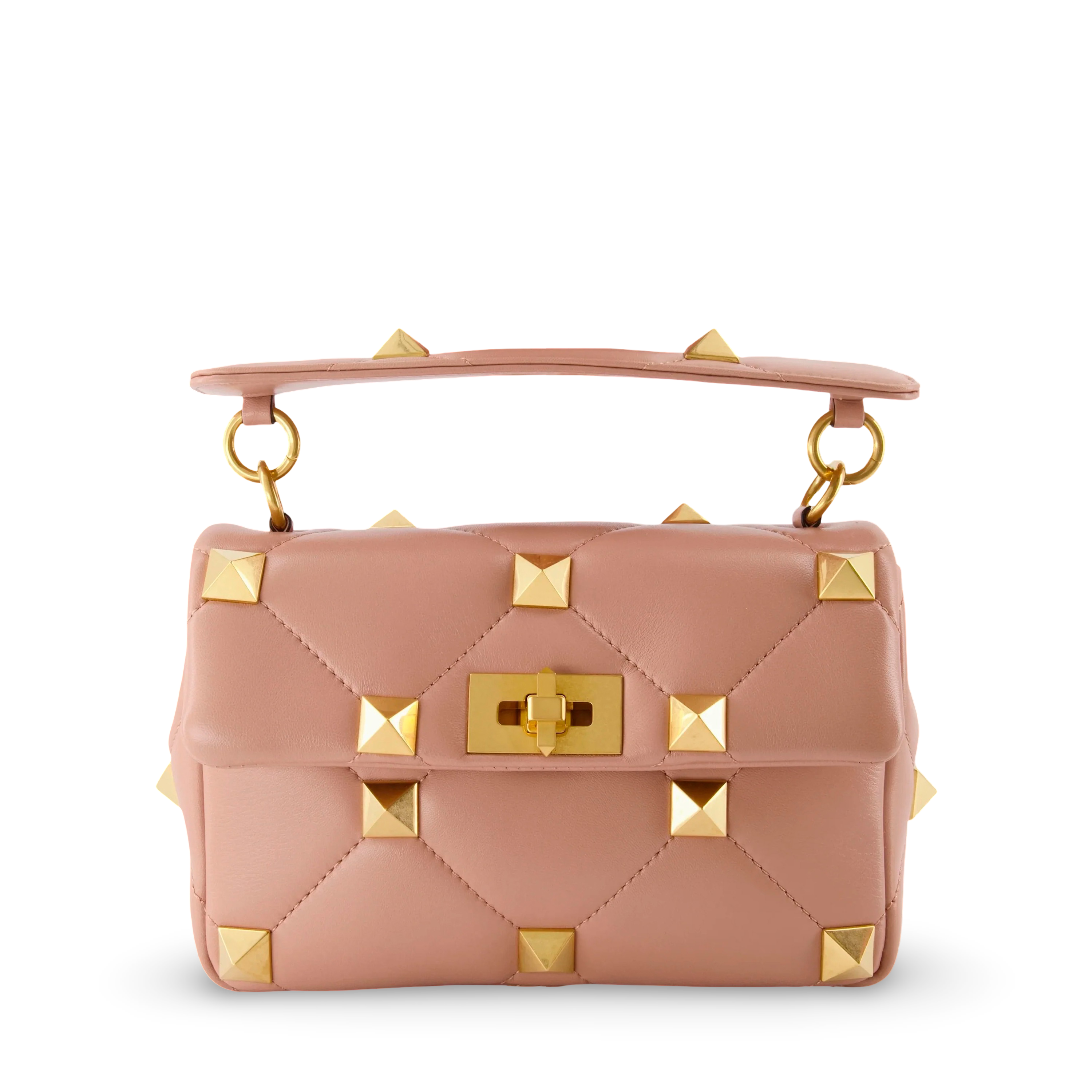 Cartera Rose Cannelle Valentino Roman Stud Bag