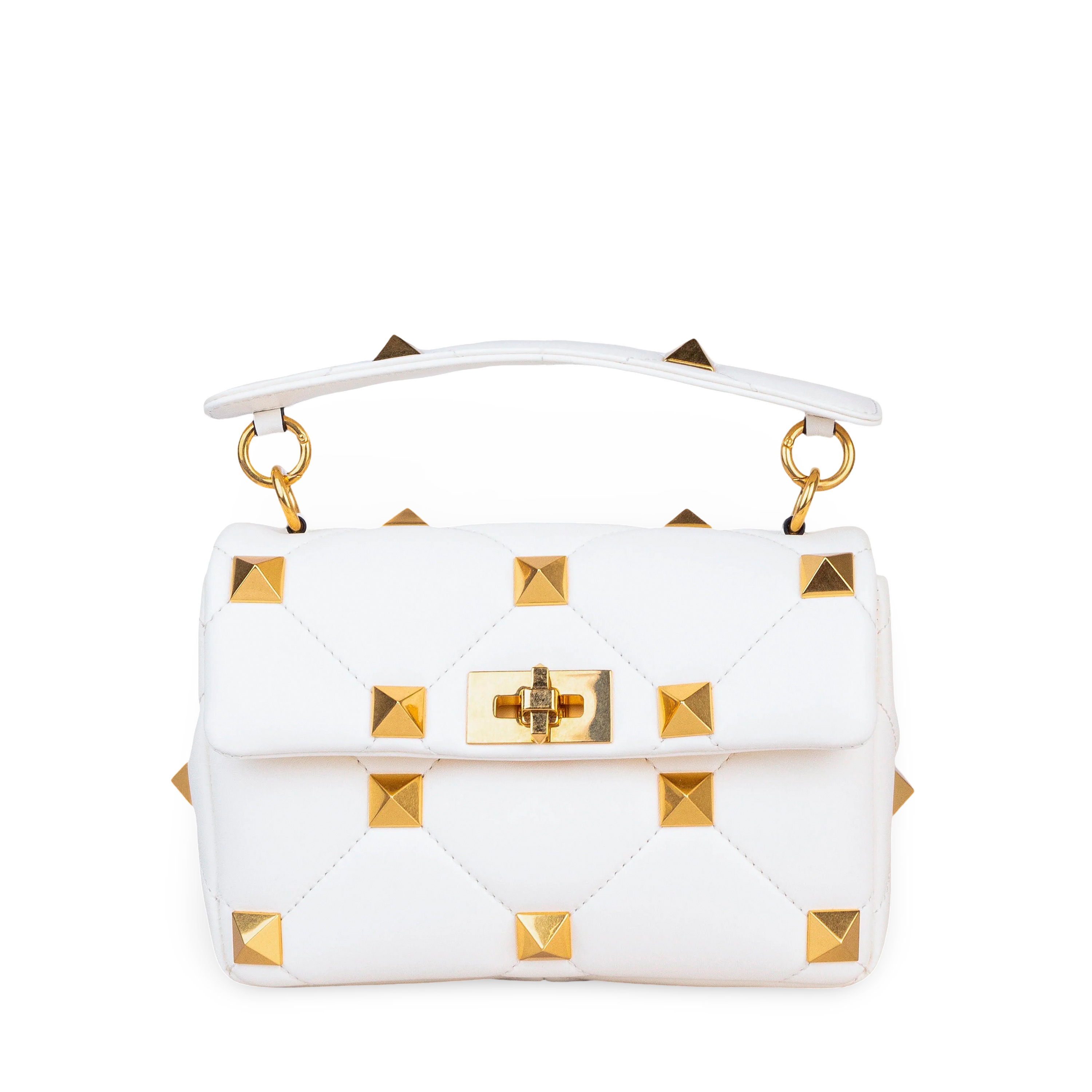 Cartera Blanca Valentino Roman Stud Bag