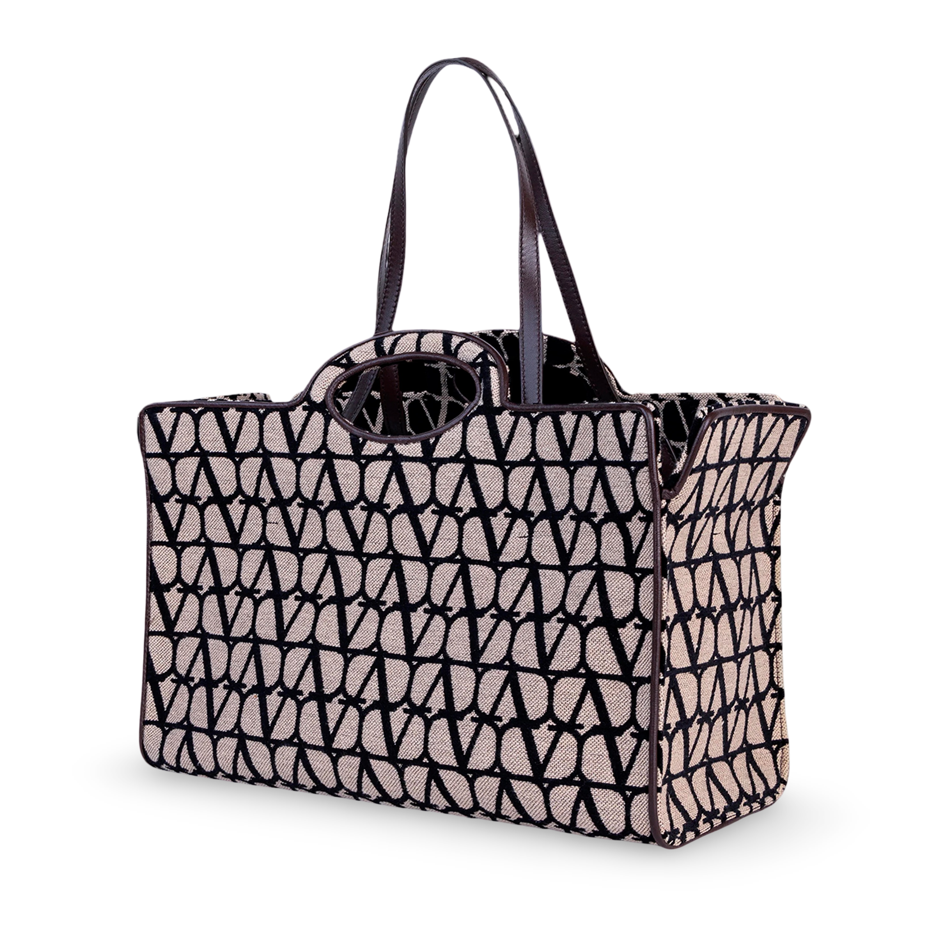 Cartera Beige Negro Valentino Iconographe