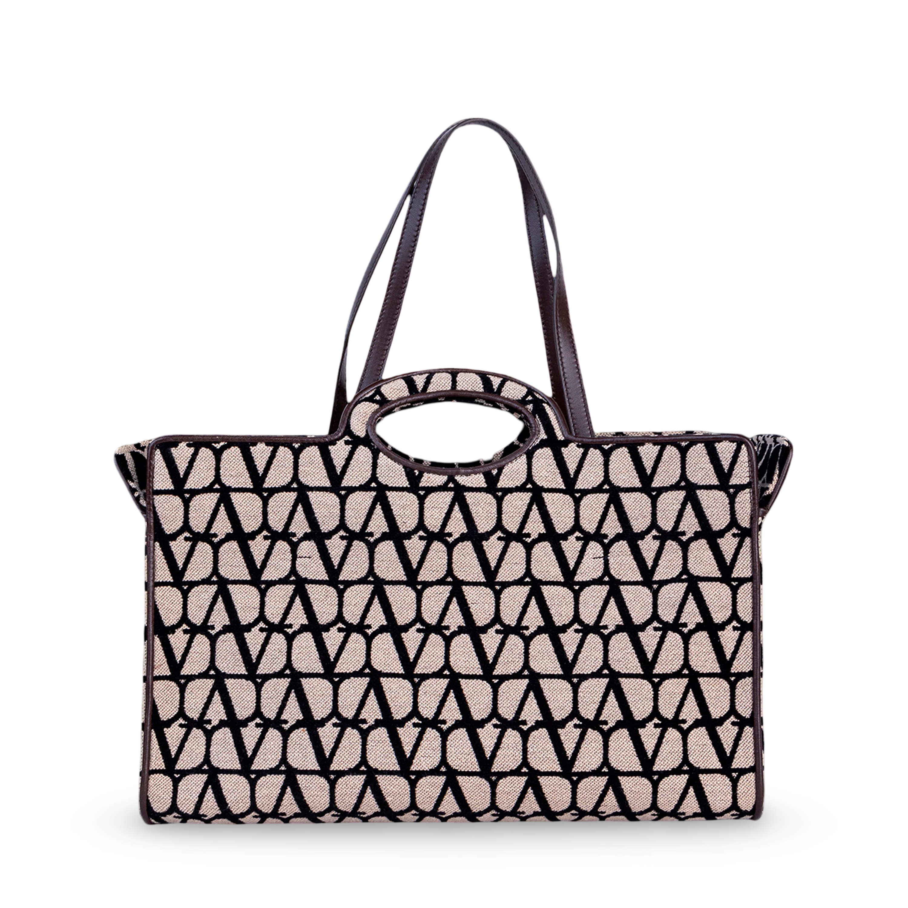 Cartera Beige Negro Valentino Iconographe