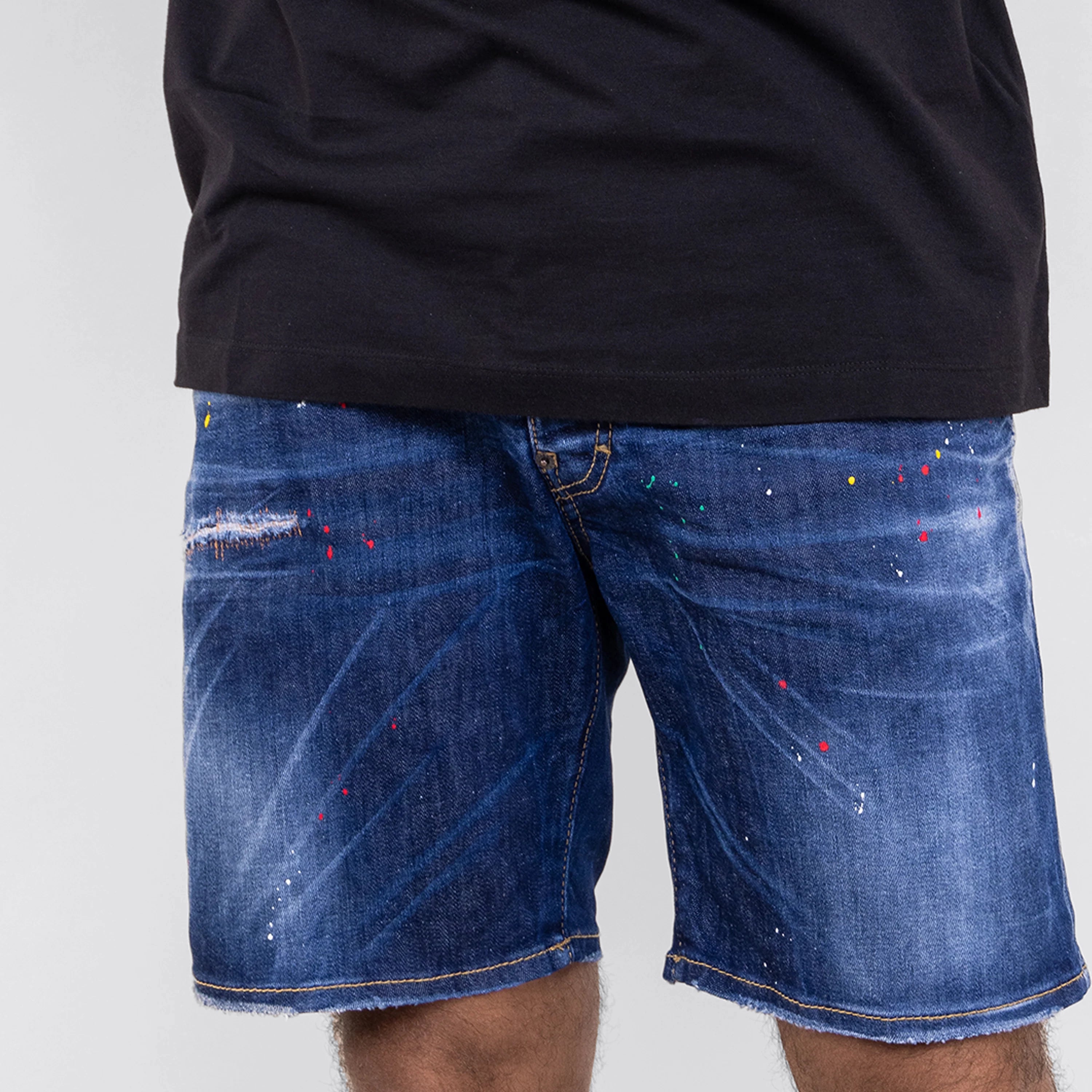 Bermuda Denim Dsquared2 Painted