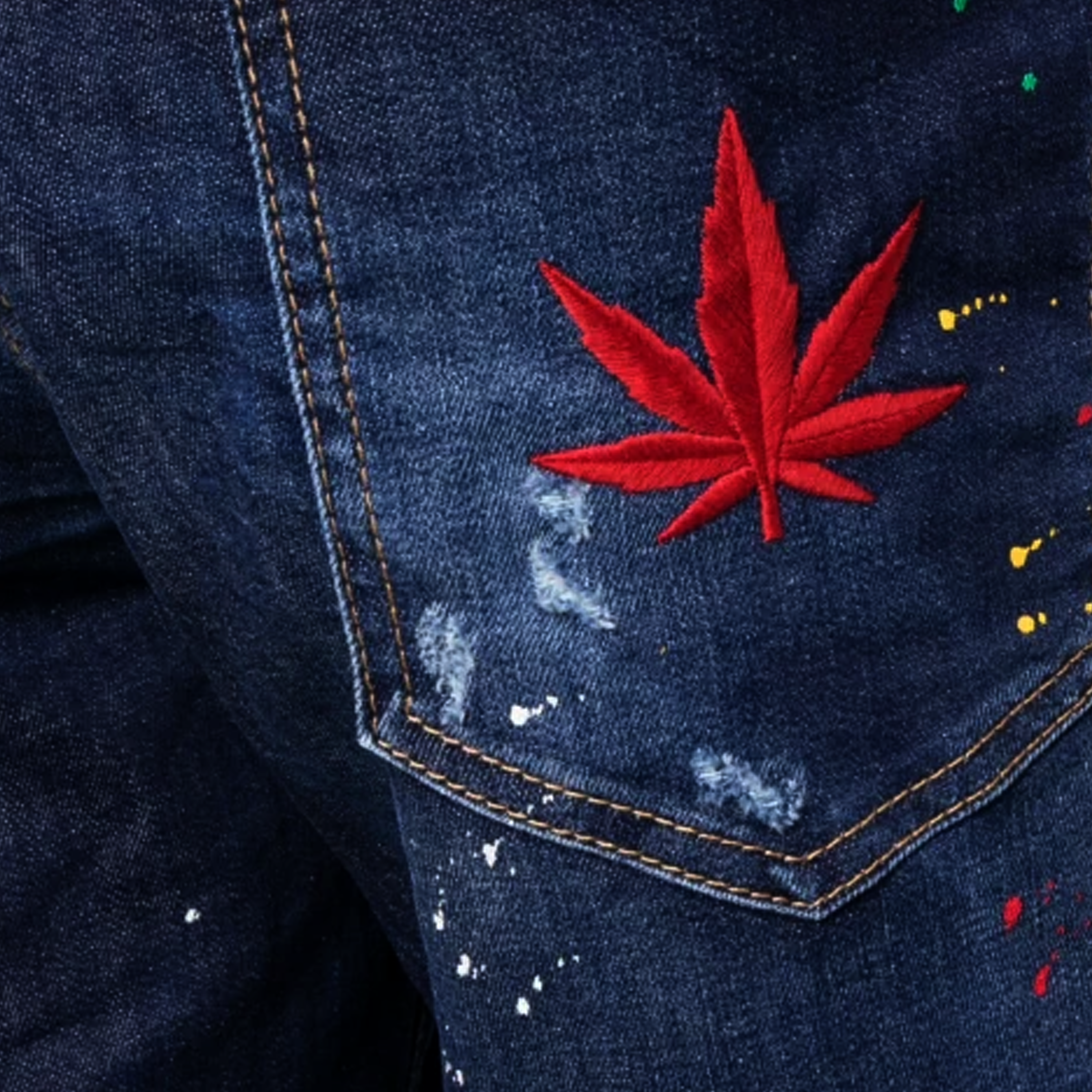 Bermuda Denim Dsquared2 Painted