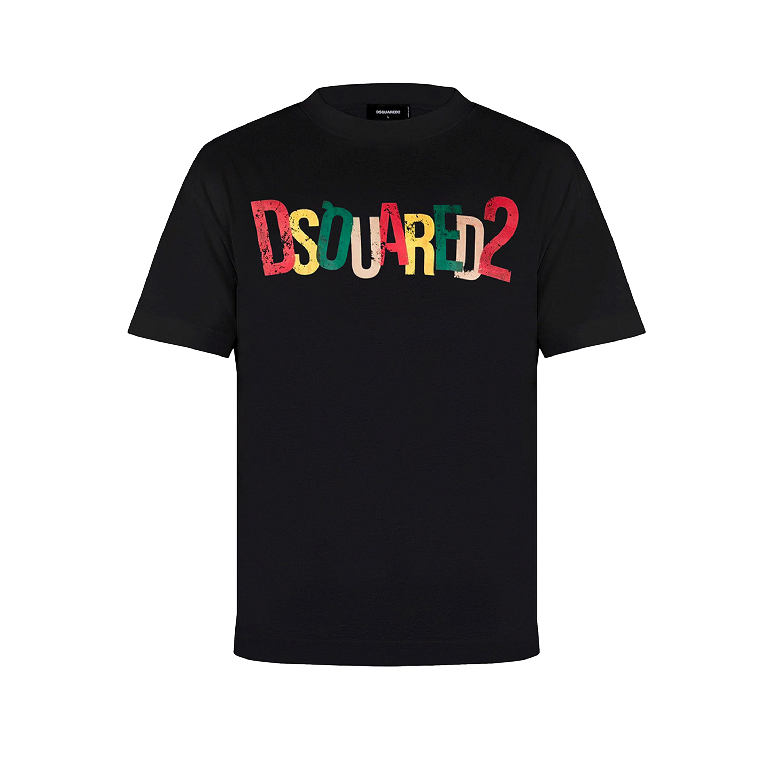 Camiseta Negra Dsquared2 Muticolor Logo W