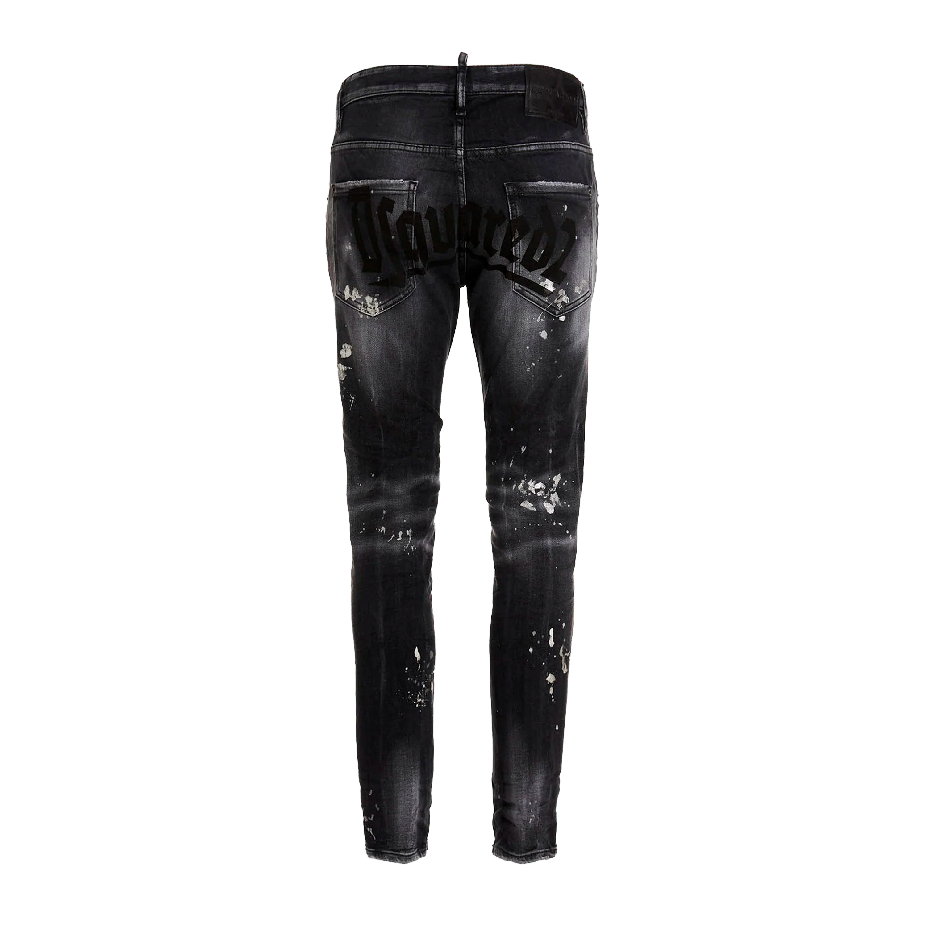 Jeans Negro Dsquared2 Skater Metal