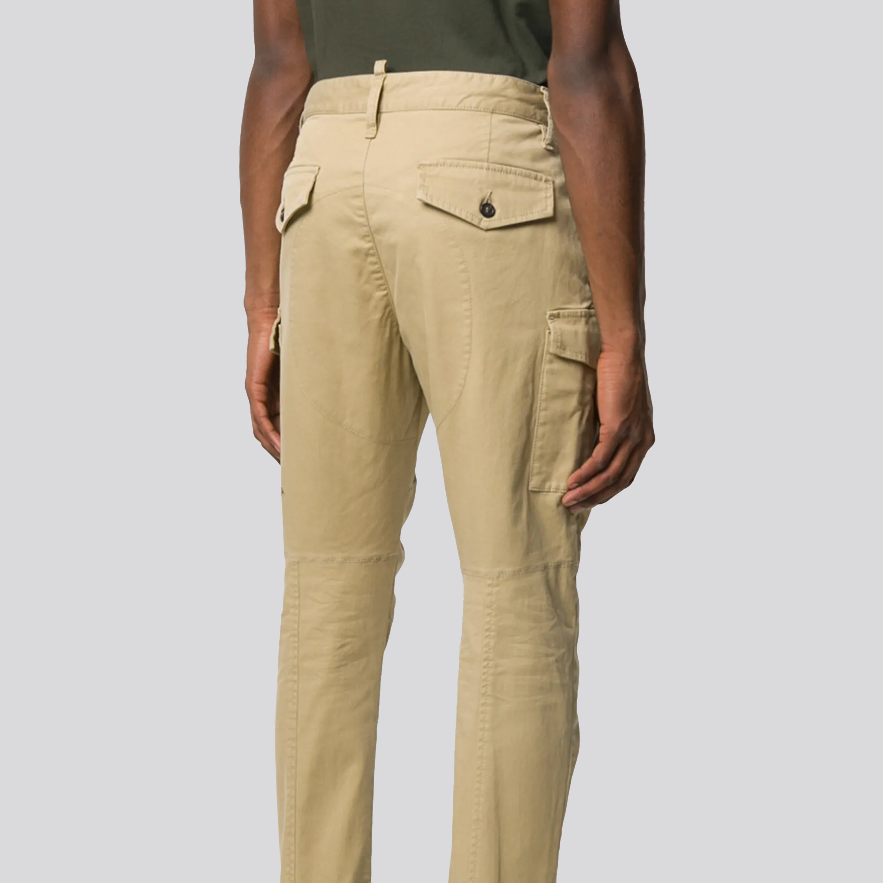 Pantalón Beige Dsquared2 Icon Print
